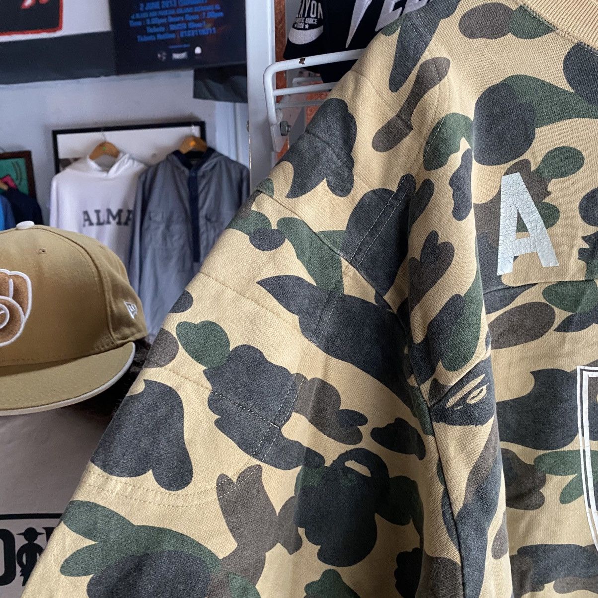 Bape 2006 Bape Green ASNKA / General Raiders Logo Rip Crewneck Size US XL / EU 56 / 4 - 7 Thumbnail