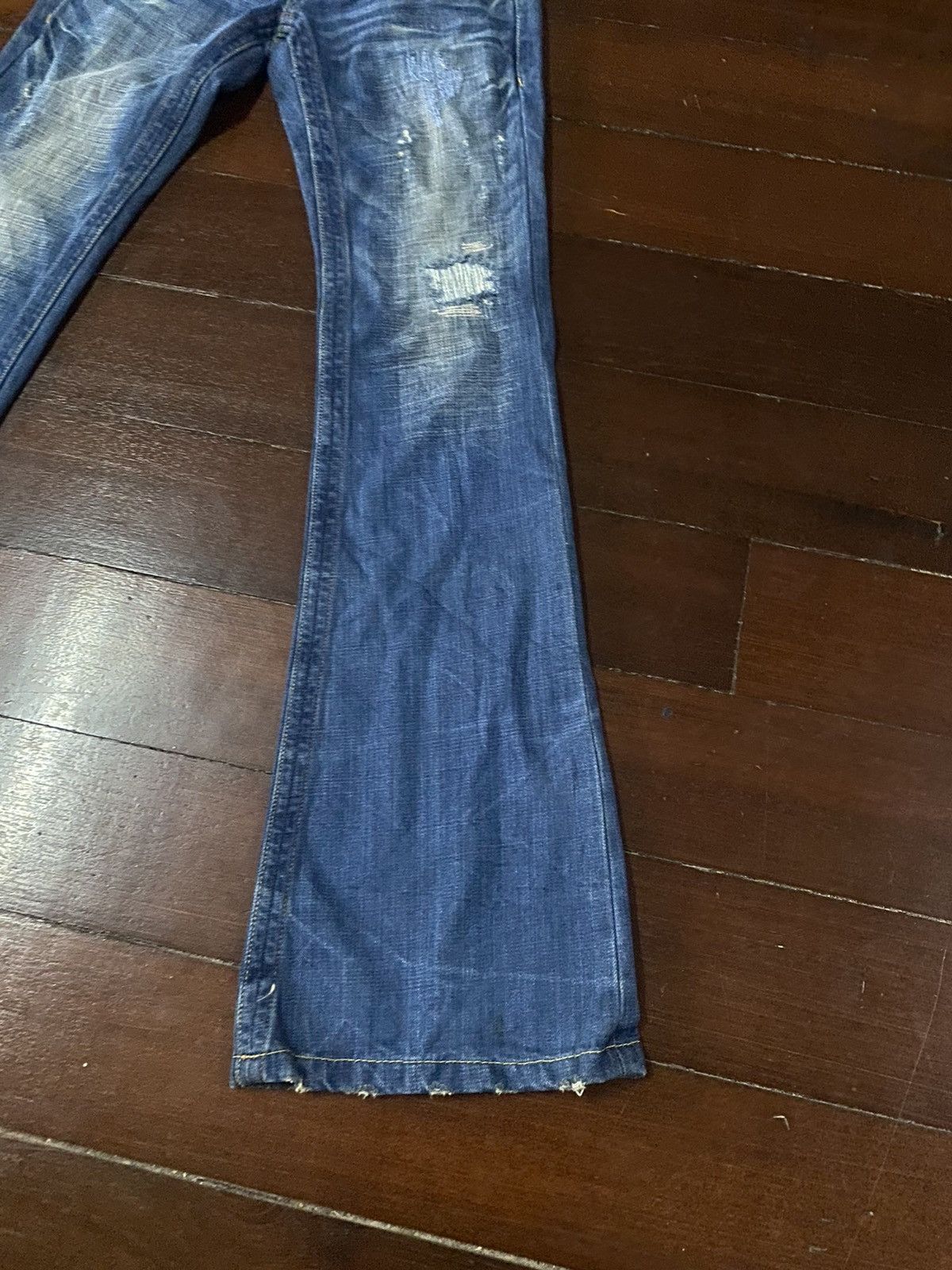 Designer FIRE DRIVE JEANS BOOT CUT WIDE LEG BAGGY Size 30" / US 8 / IT 44 - 4 Thumbnail