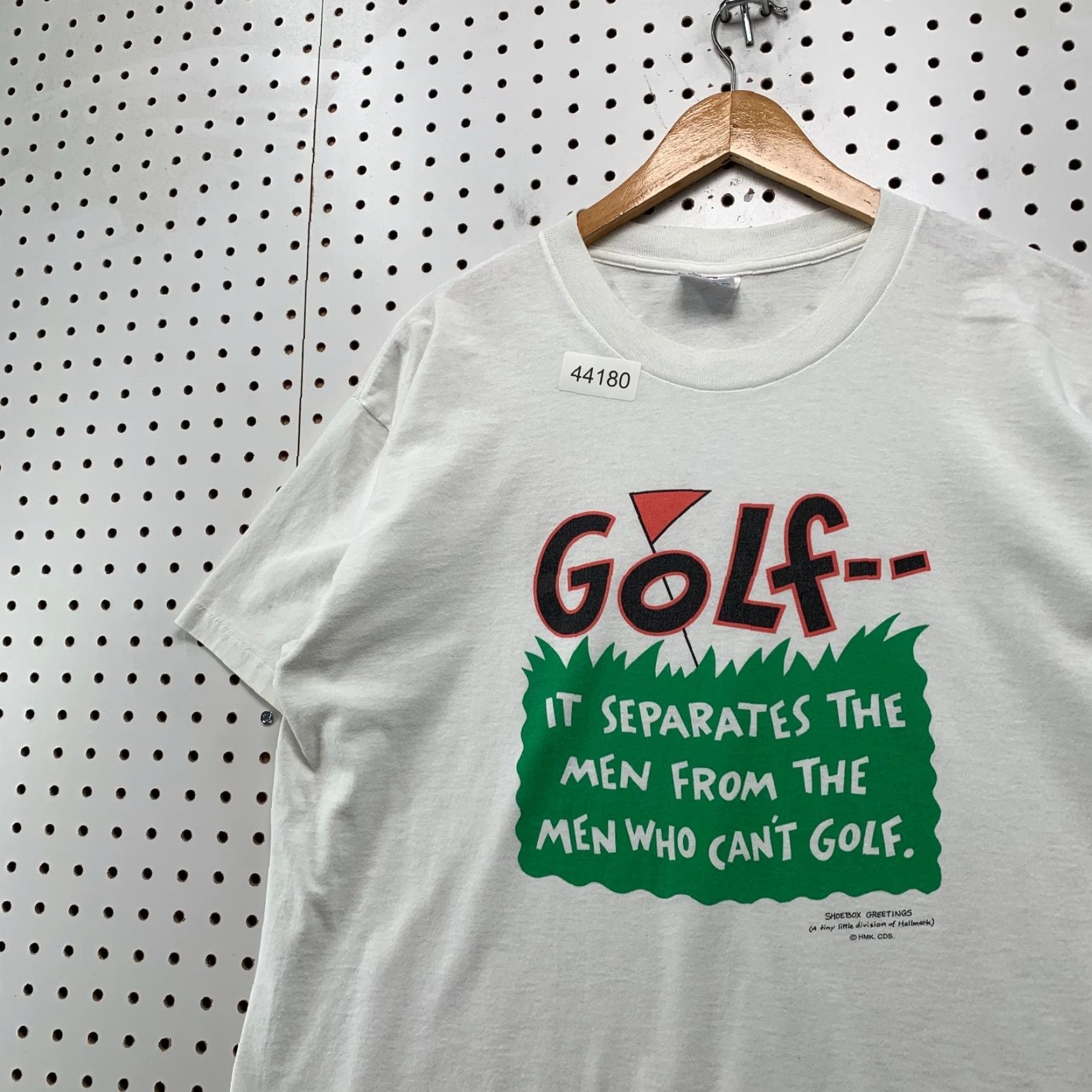 Vintage VINTAGE 90s Funny Golf Quote Shirt Mens XL White Shoebox Greetings Size US XL / EU 56 / 4 - 2 Thumbnail