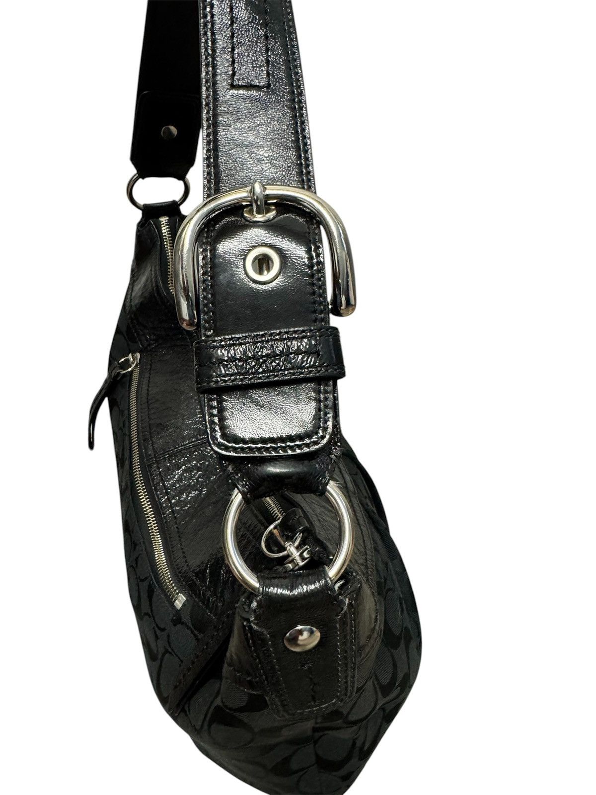 Coach Coach Signature Black Jacquard Canvas Handbag and Wallet Size ONE SIZE - 11 Thumbnail