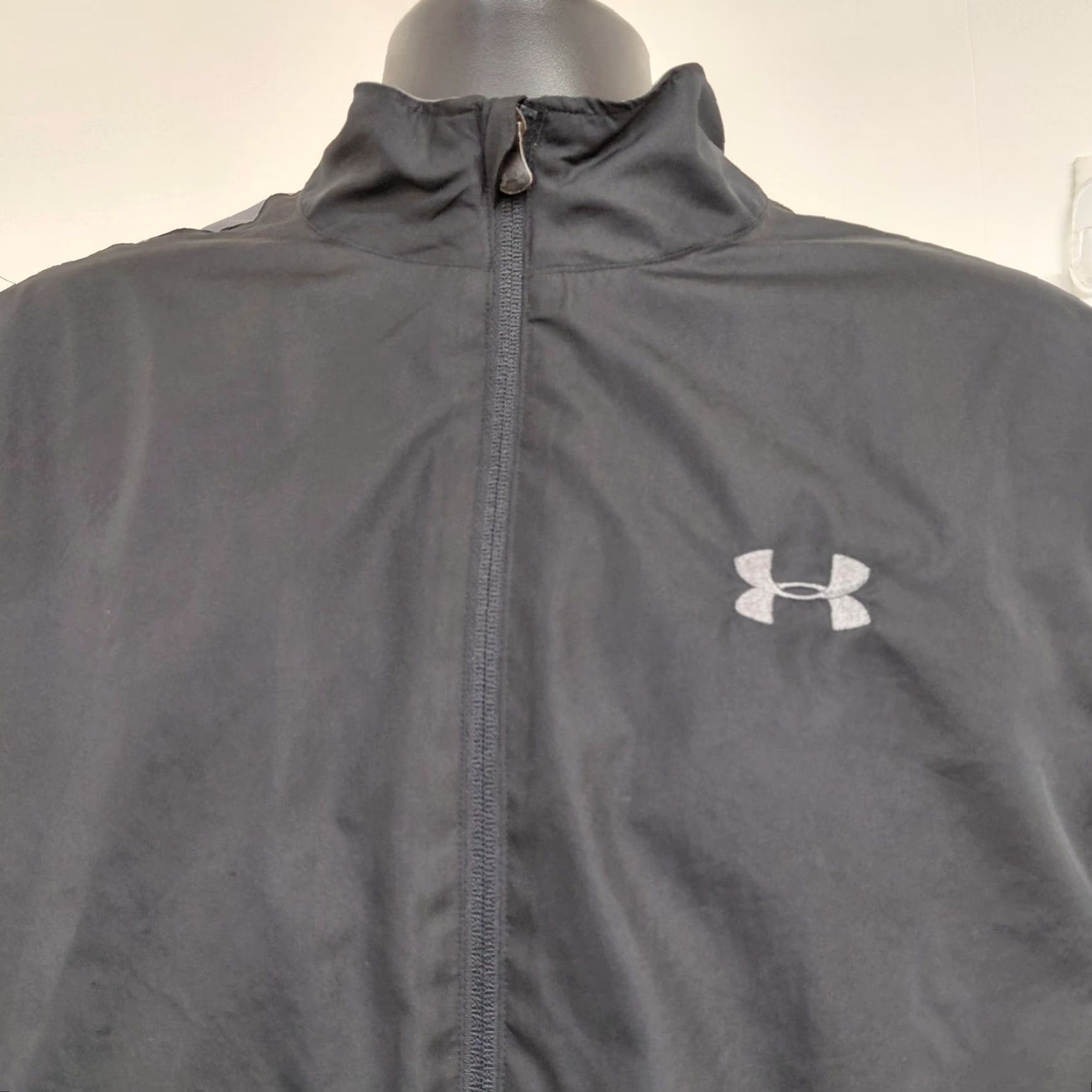 Under Armour Under Armour Jacket Mens XL Black/Gray Full Zip All Seasons Regular Fit Vented Olympia Size US XL / EU 56 / 4 - 4 Thumbnail
