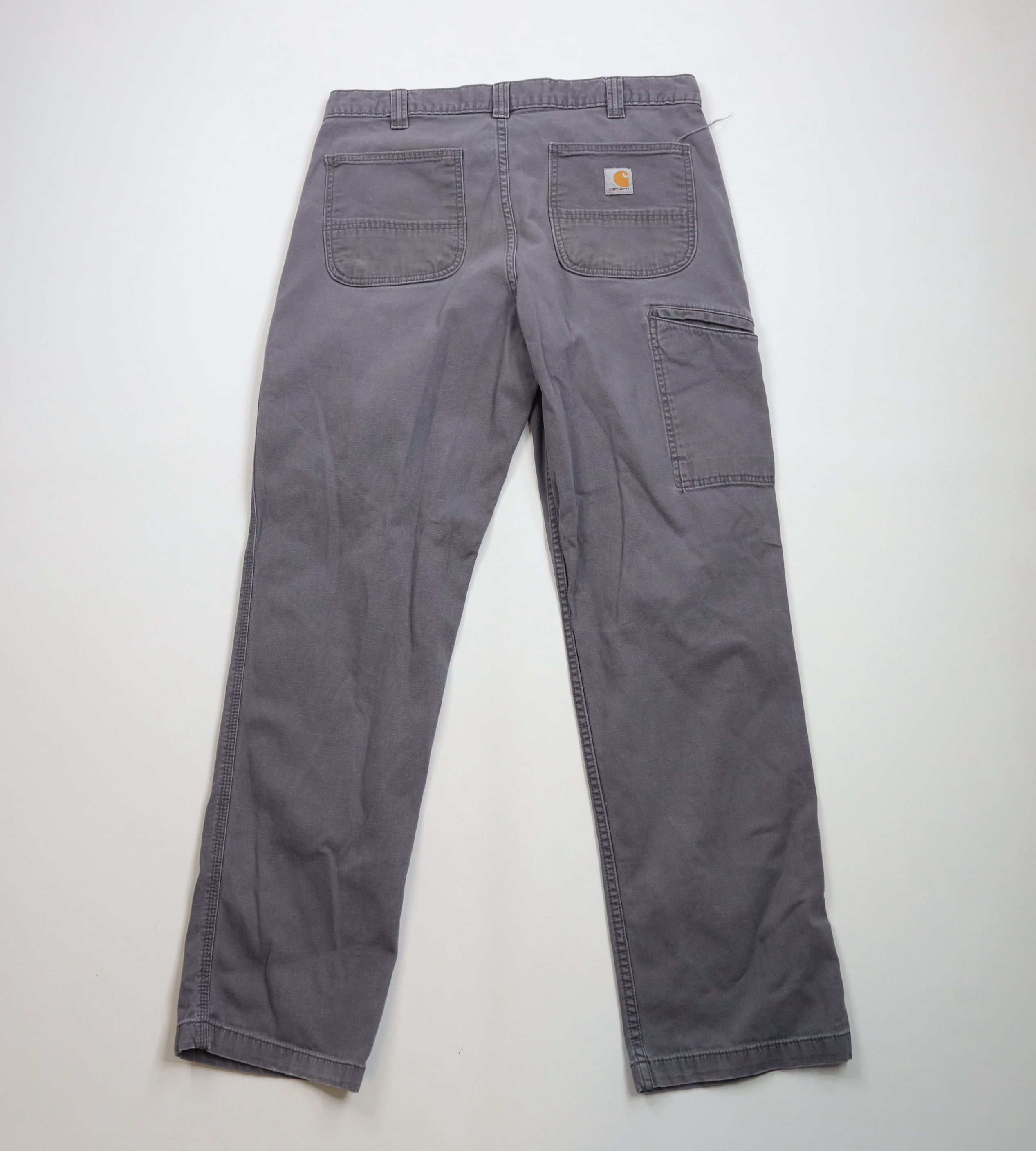 Carhartt × Vintage Vintage Y2K Carhartt Relaxed Fit Wide Leg Canvas Pants Gray Size US 36 / EU 52 - 9 Thumbnail