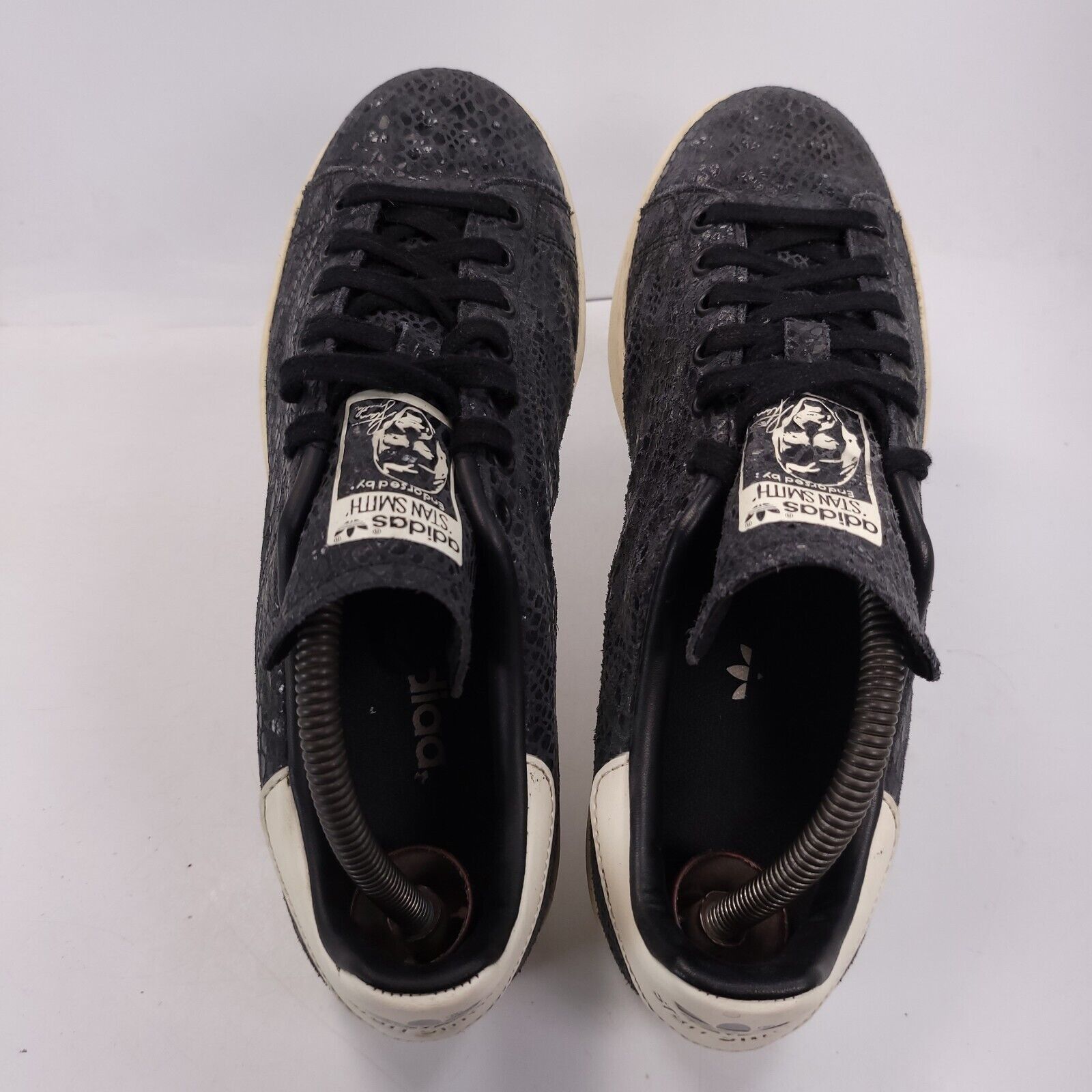 Adidas Adidas Stan Smith Athletic Shoe Womens Size 9 S77344 Black Size US 9 / IT 39 - 4 Thumbnail