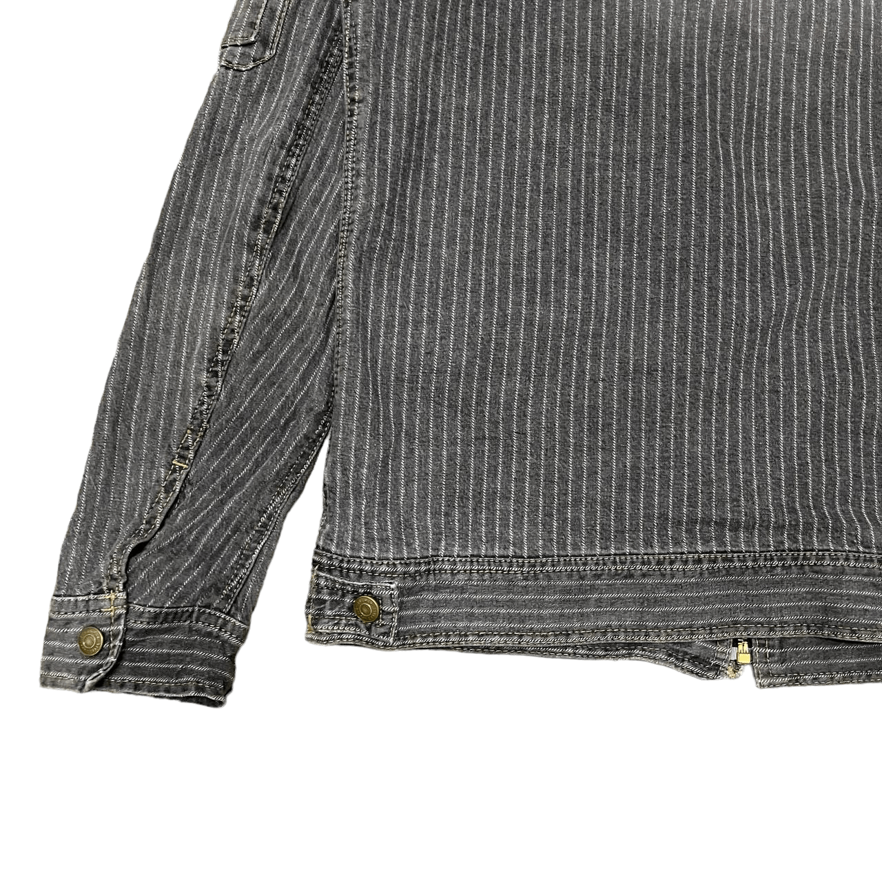 Japanese Brand Vintage Dogman Workwear Hickory Stripe Jacket Size US L / EU 52-54 / 3 - 13 Thumbnail