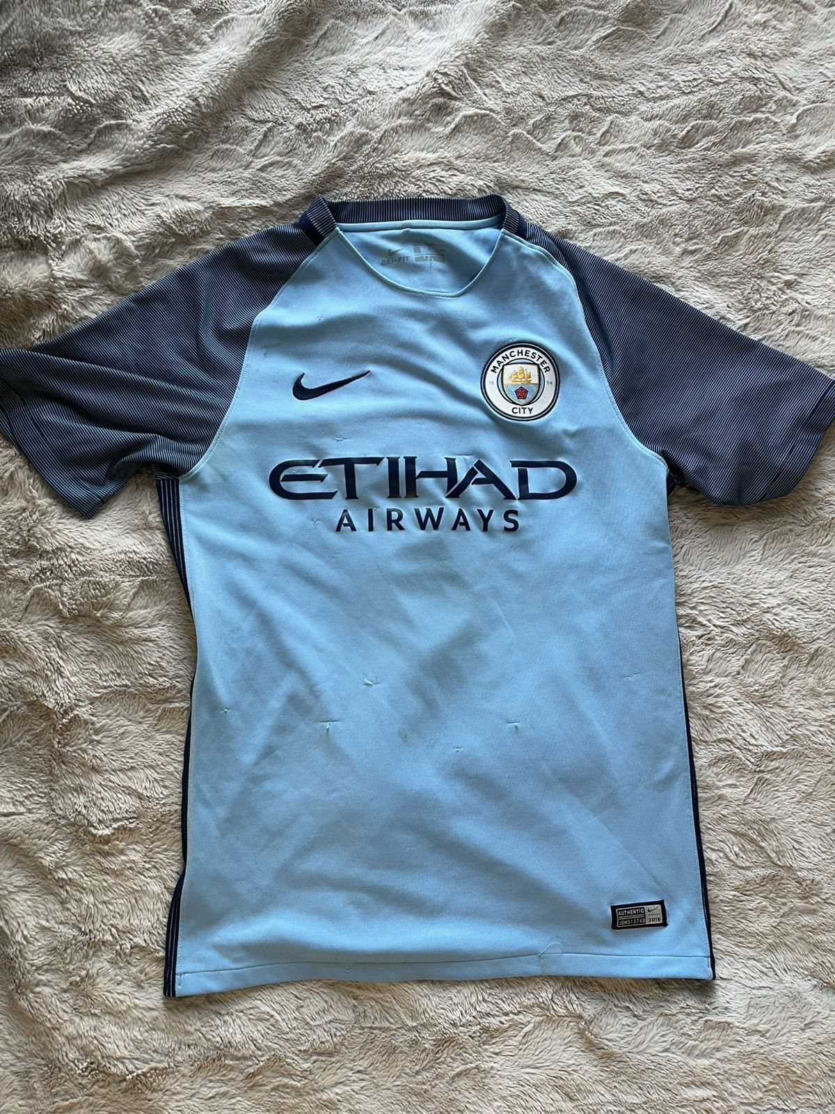 Nike 2018-2019 Manchester City Sterling Jersey Size S Nike Size US S / EU 44-46 / 1 - 1 Thumbnail