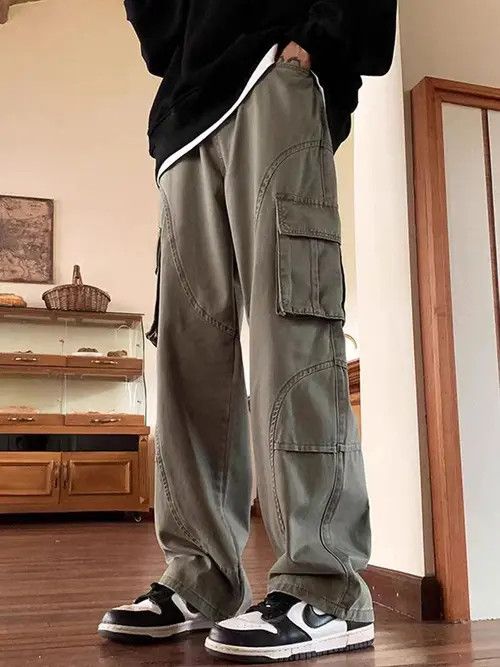 Japanese Brand Light Green High Street Vintage Loose Casual Pants Size US 32 / EU 48 - 4 Thumbnail