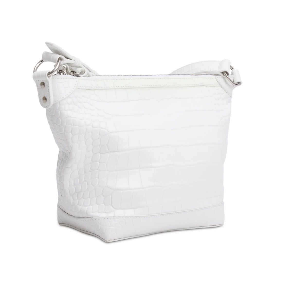 Balenciaga Balenciaga XS Neo Classic White Croc Embossed Leather Bag Size ONE SIZE - 5 Thumbnail