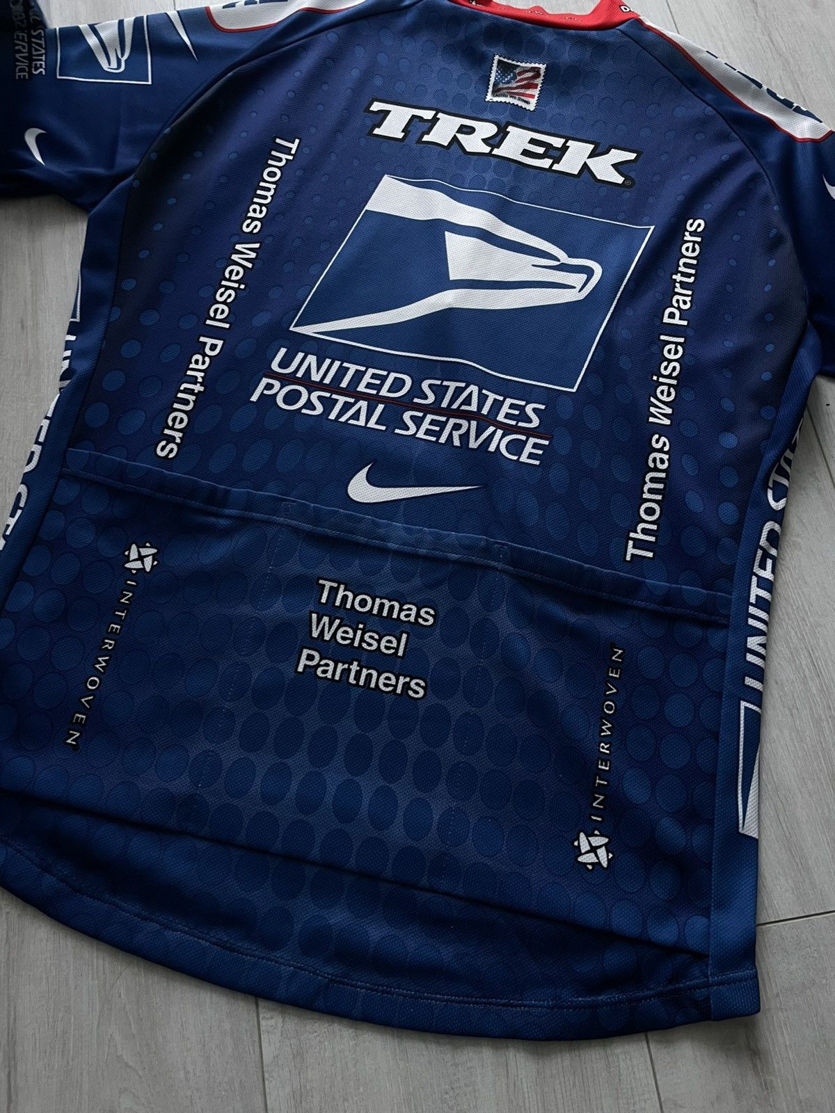 Nike Vintage Nike USPS 2002 Trek Team Cycling Top Jersey RARE Size US L / EU 52-54 / 3 - 4 Thumbnail