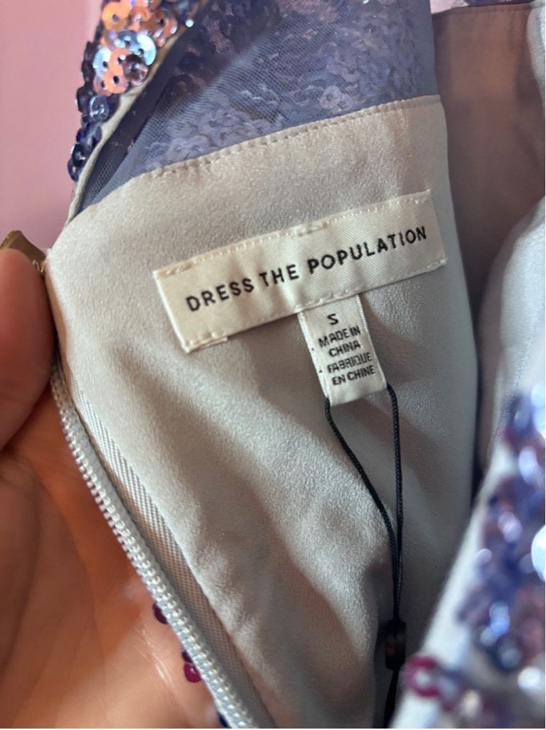 Dress the Population Women's Dress the Population Dress, purple Size S Size S / US 4 / IT 40 - 2 Thumbnail