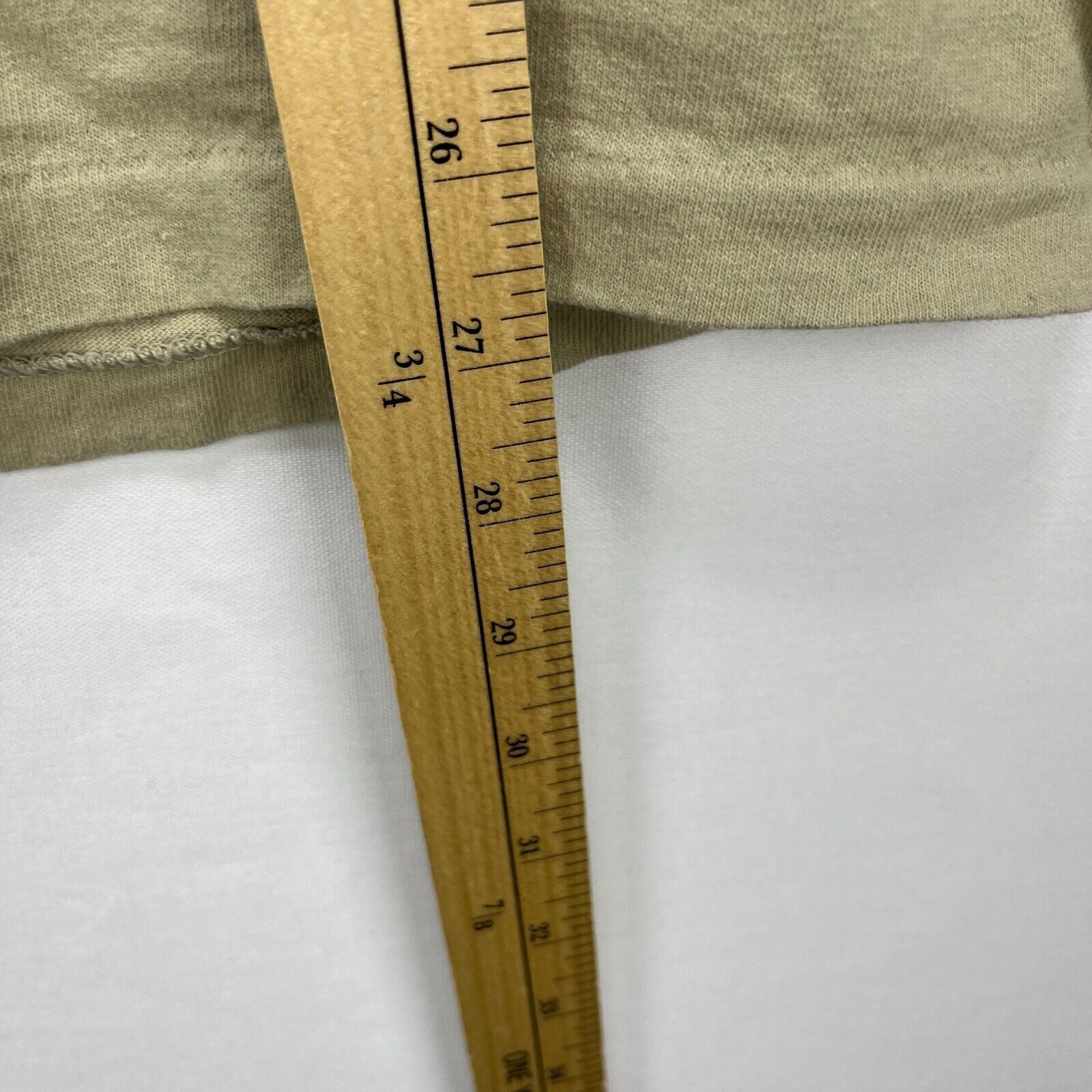 Vintage Vintage 90s Faded Beige Blank Single Stitch Medium Size US M / EU 48-50 / 2 - 7 Thumbnail