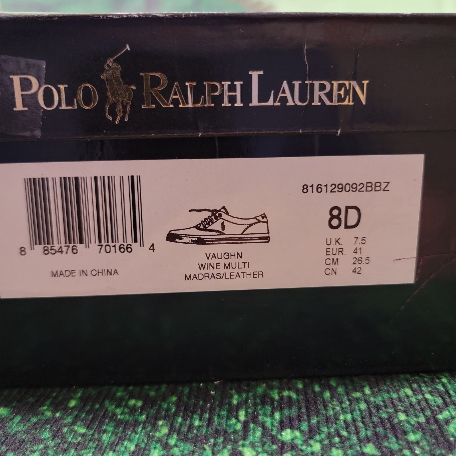 Polo Ralph Lauren Ralph Lauren Polo Vaughn Boat Deck Shoes Wine Plaid Sz 8D Size US 8 / EU 41 - 9 Thumbnail