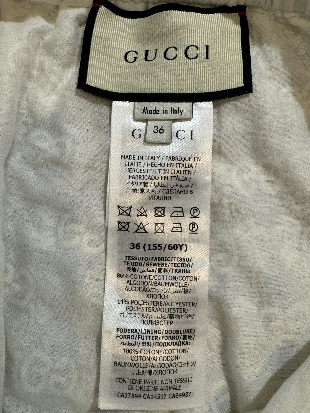 Gucci EUC Gucci Linen Embroidered Ivory Shorts Size 25" / US 0 / IT 36 - 6 Thumbnail