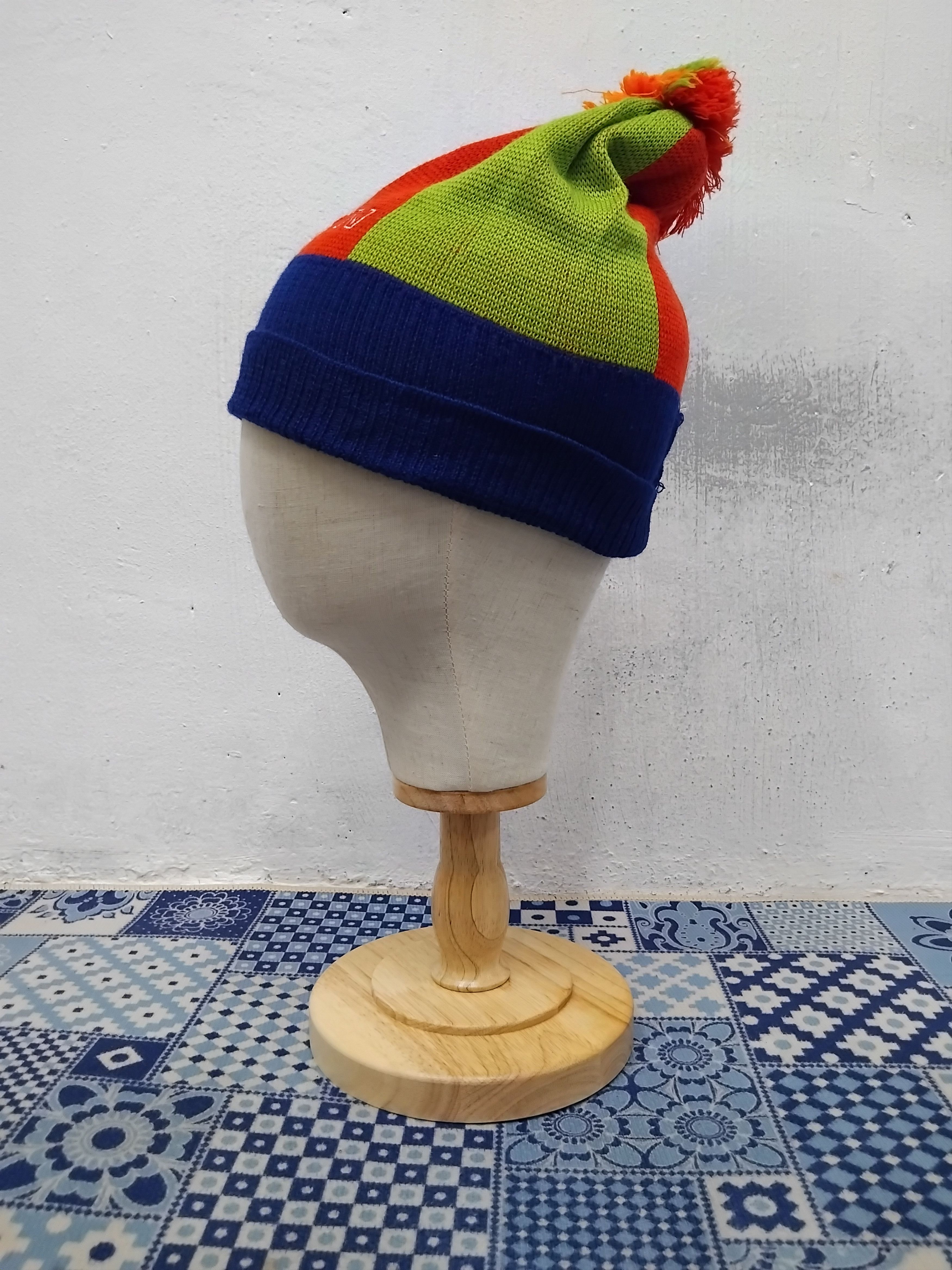 Japanese Brand Cismon multicolour beanie hat Size ONE SIZE - 5 Thumbnail