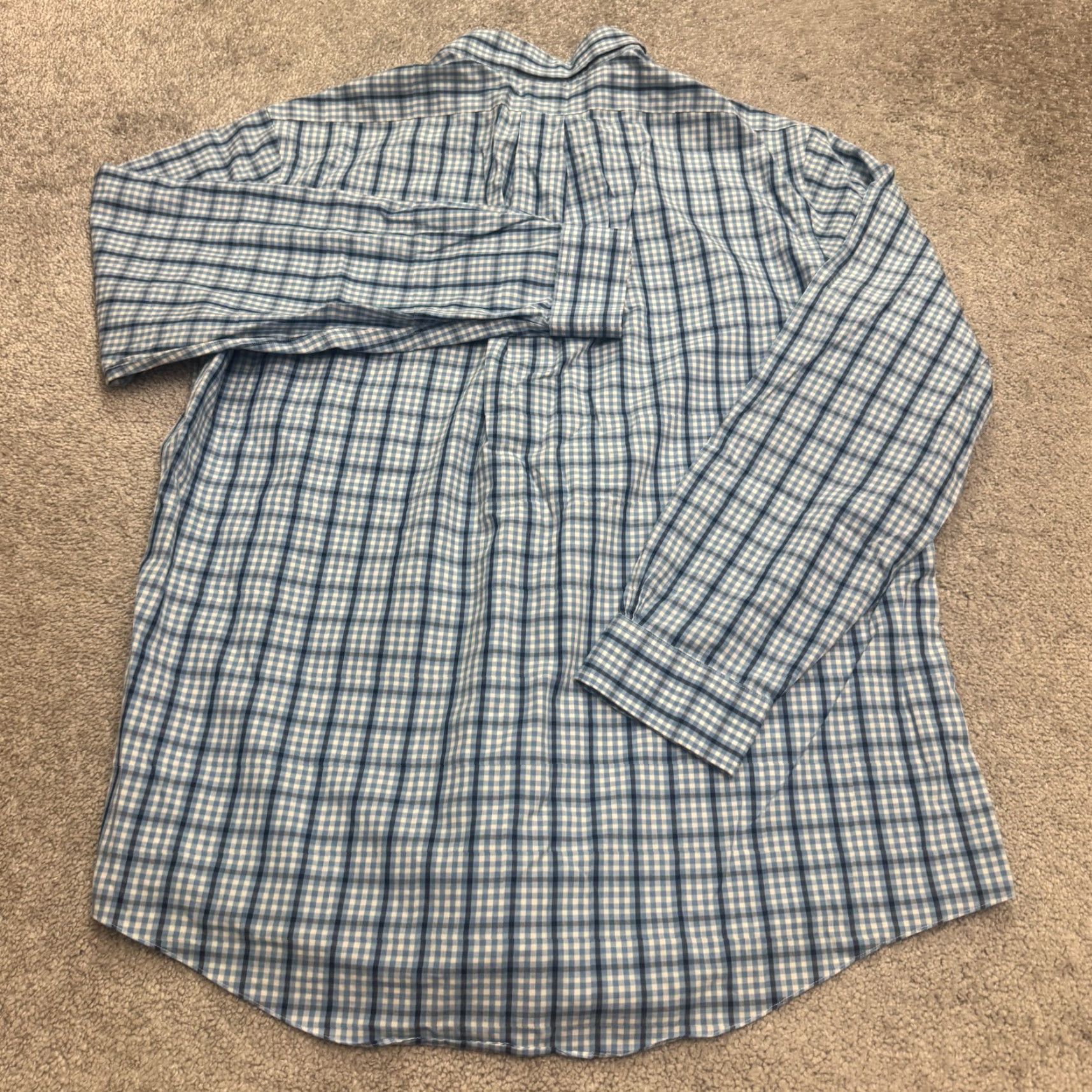 Brooks Brothers VINTAGE Brooks Brothers 1818 Regent Polo Shirt Mens XL Blue Plaid Button-Down Non-Iron Classic Shirt Mens XL Blue Plaid Size US XL / EU 56 / 4 - 2 Thumbnail