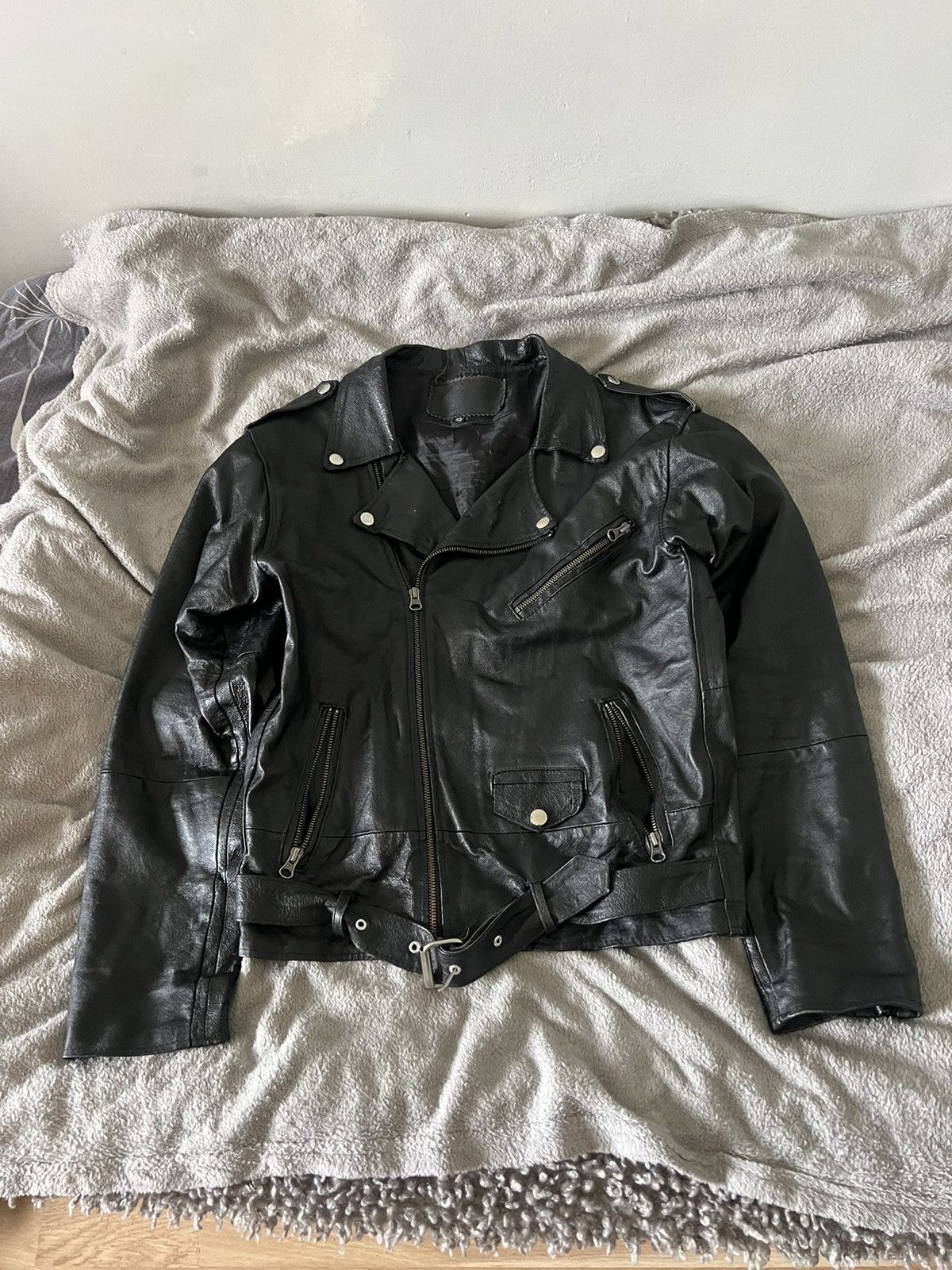 Vintage Vintage archive lgb if6was9 style leather jacket punk 90s Size M / US 6-8 / IT 42-44 - 2 Thumbnail