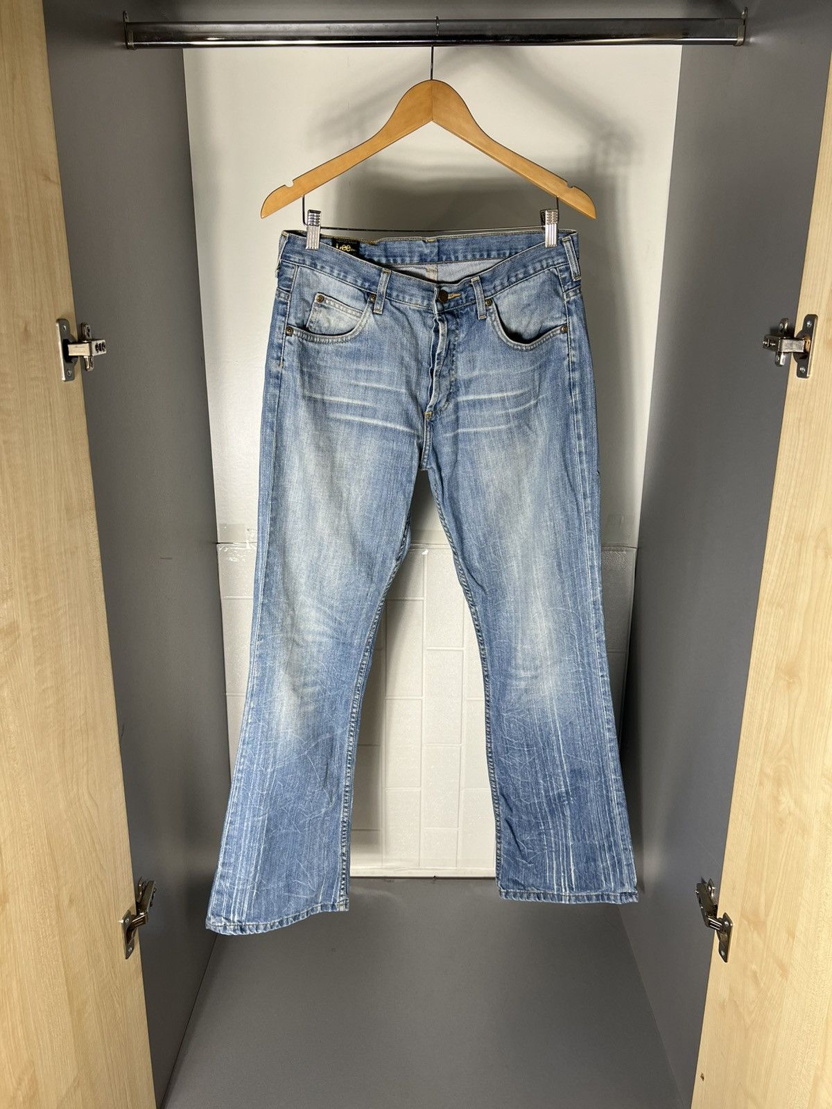 Lee VINTAGE LEE PREMIUM QUALITY BAGGY JEANS DENIM RETRO Y2K 90s Size US 32 / EU 48 - 3 Thumbnail
