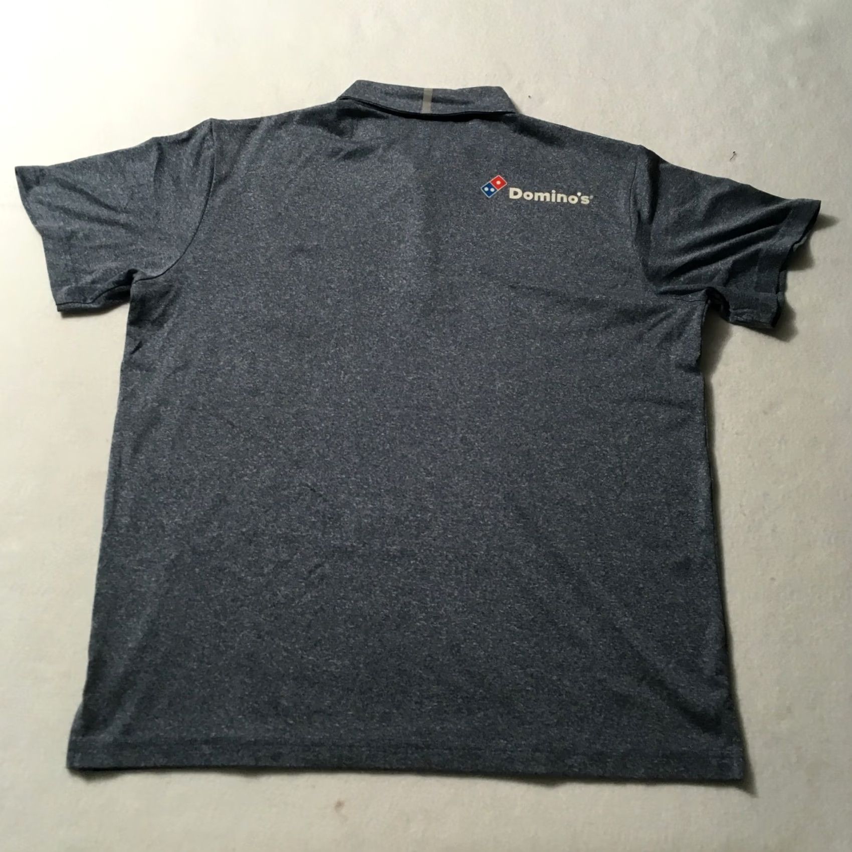 Vintage Domino's Polo Shirt L Men Blue Heather Short Sleeve Dominos Gear Polo Shirt Short Sleeve Uniform Pizza Delivery Size US L / EU 52-54 / 3 - 7 Thumbnail