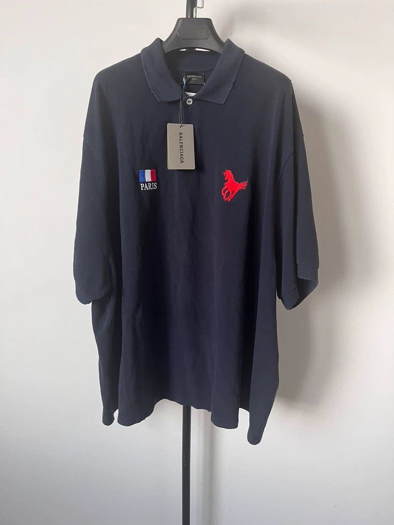 Balenciaga Balenciaga Warhorse polo short sleeve T-shirt Size US M / EU 48-50 / 2 - 1 Thumbnail