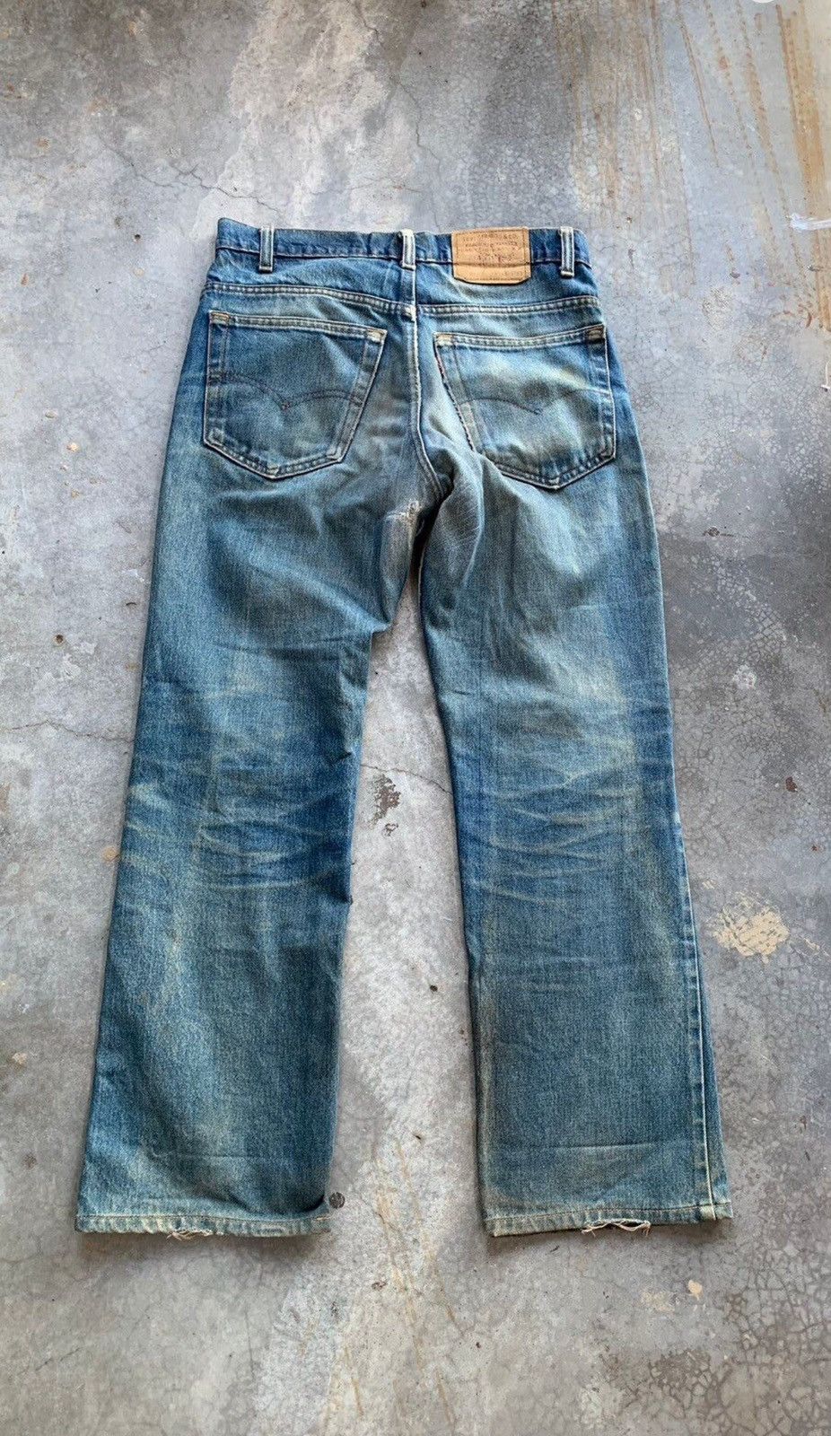 Levi's Vintage Thrashed Faded Levis Made In Usa Jeans Size US 30 / EU 46 - 2 Thumbnail