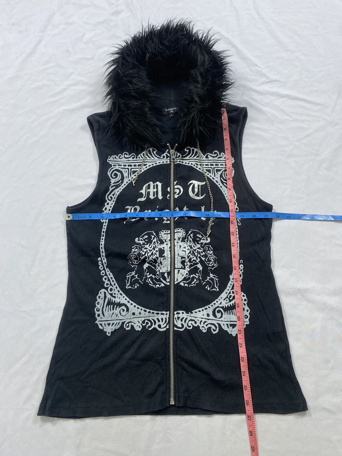 Japanese Brand Japanese In The Attic Gothic skull Zip Fur Hoodie ifsix lgb Size US L / EU 52-54 / 3 - 9 Thumbnail