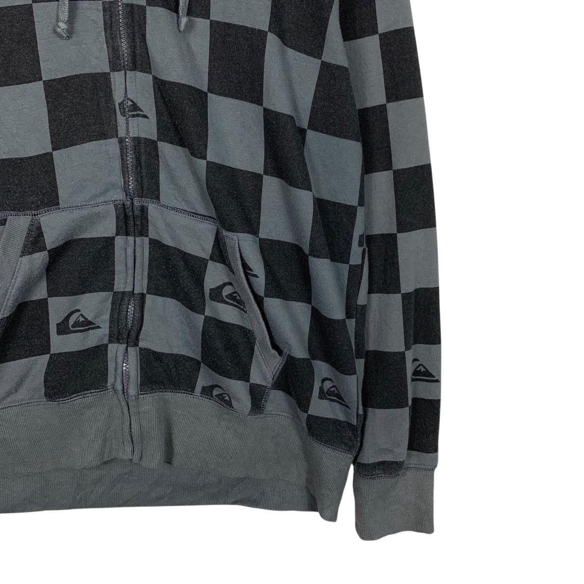 Quiksilver QUIKSILVER Checked Zipper Hoodie Sweatshirt #3619-C165 Size US XL / EU 56 / 4 - 5 Thumbnail