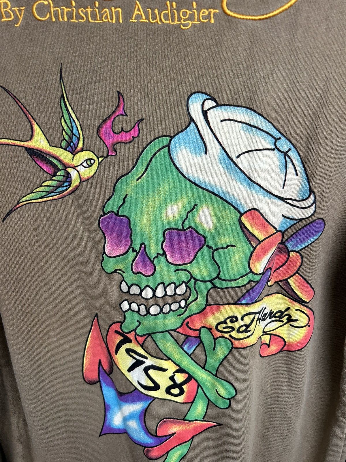Ed Hardy Rare Vintage Ed Hardy Zip Up Hoodie Skull Logo Size US M / EU 48-50 / 2 - 8 Thumbnail