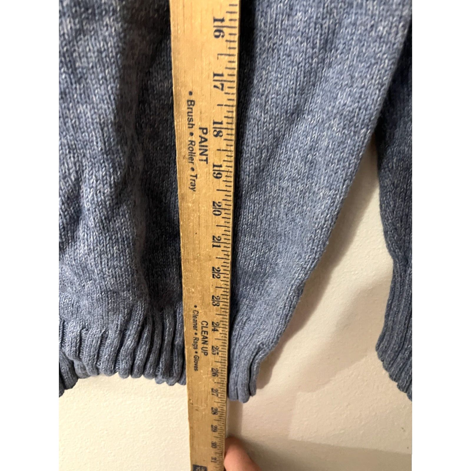 Gap GAP Women's Solid Long Sleeve Crew Neck T-Shirt XS Blue Sweater Heavy Size XS / US 0-2 / IT 36-38 - 4 Thumbnail
