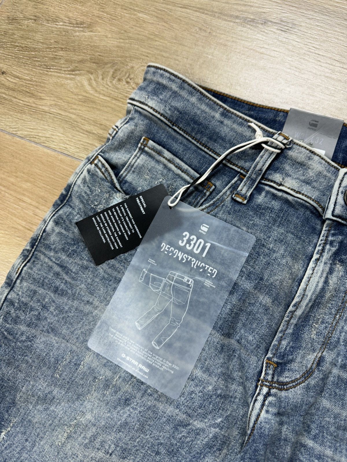 G-Star NEW🏷️ G-Star Raw 3301 Deconstructed Super Slim Denim Jeans Size US 30 / EU 46 - 4 Thumbnail
