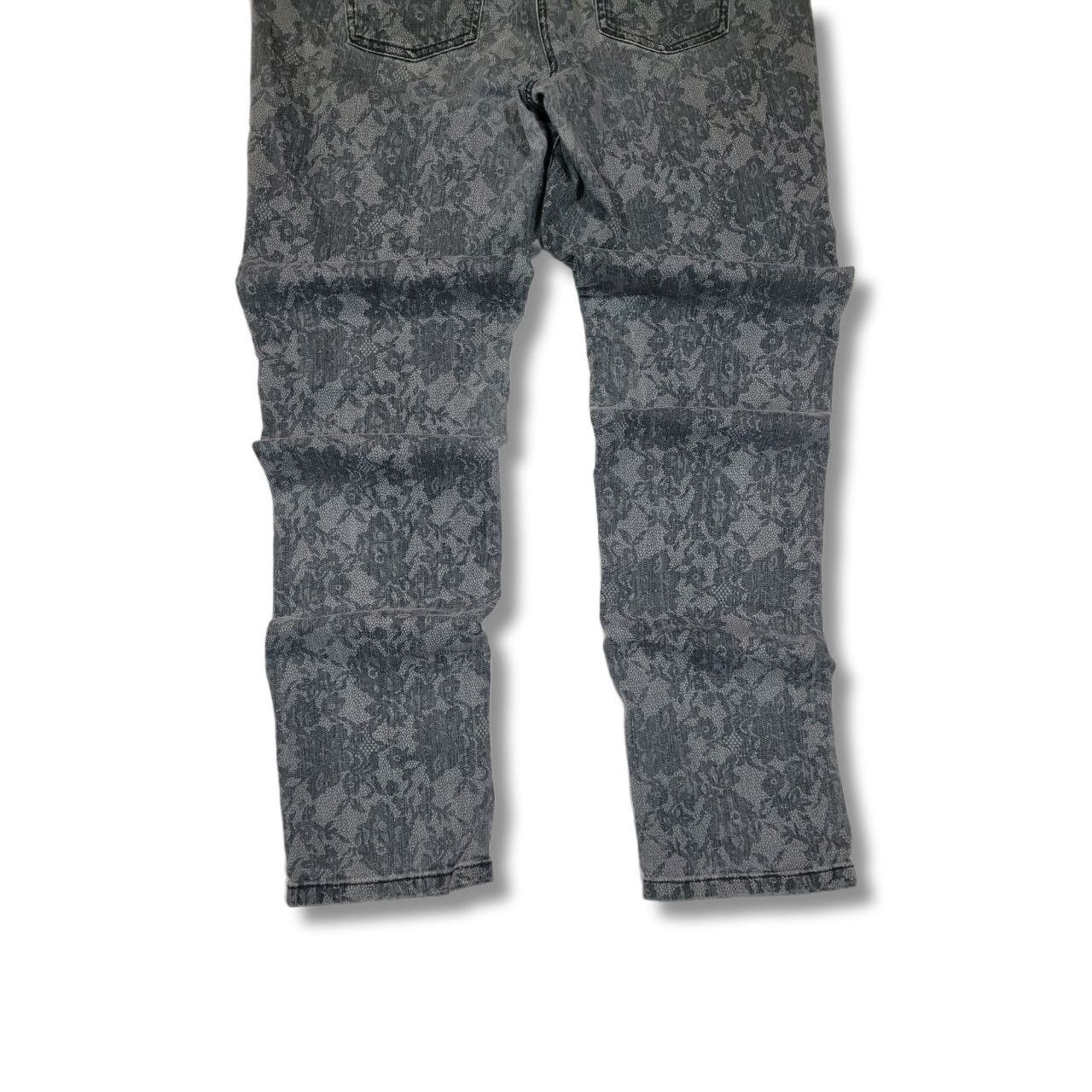 Japanese Brand BONITA DENIM Women's Gray Cotton Printed Jeans W34 L30 Size 34" / US 12 / IT 48 - 7 Thumbnail