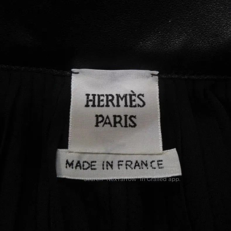 Hermes Hermes Leather Waistband Pleated Skirt. Size US 38 / EU 54 - 6 Thumbnail