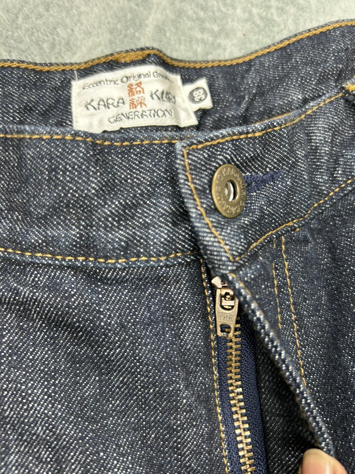 Kamakura Karakuri Tamashii Fujin Raijin Denim S0250 Size US 35 - 4 Thumbnail