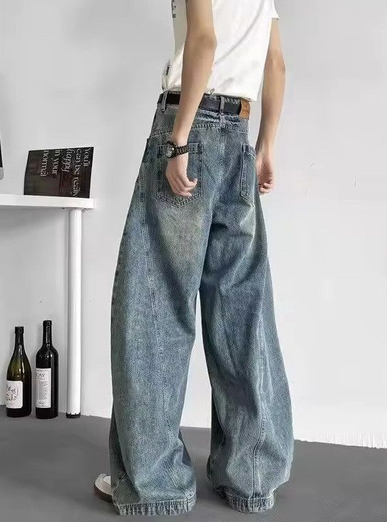 Japanese Brand × Leather Streetwear Baggy Jeans Size US 30 / EU 46 - 3 Thumbnail