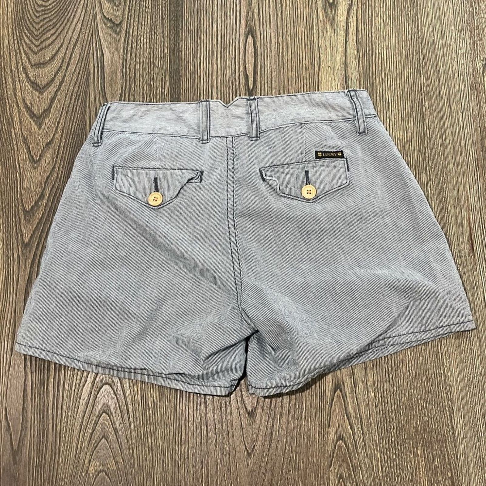Lucky Brand Lucky Brand Vintage Dispatcher Shorts Striped Low Rise 4/27 Size 27" / US 4 / IT 40 - 7 Thumbnail