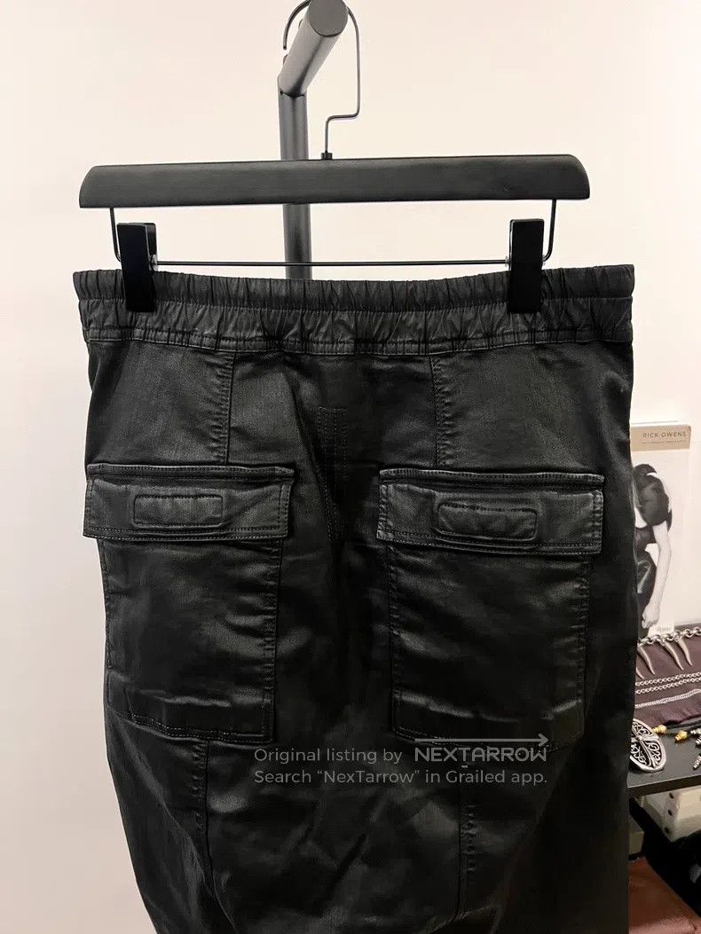 Rick Owens RICK OWENS size M Wax-coated cropped trousers size M Size US 28 / EU 44 - 3 Thumbnail