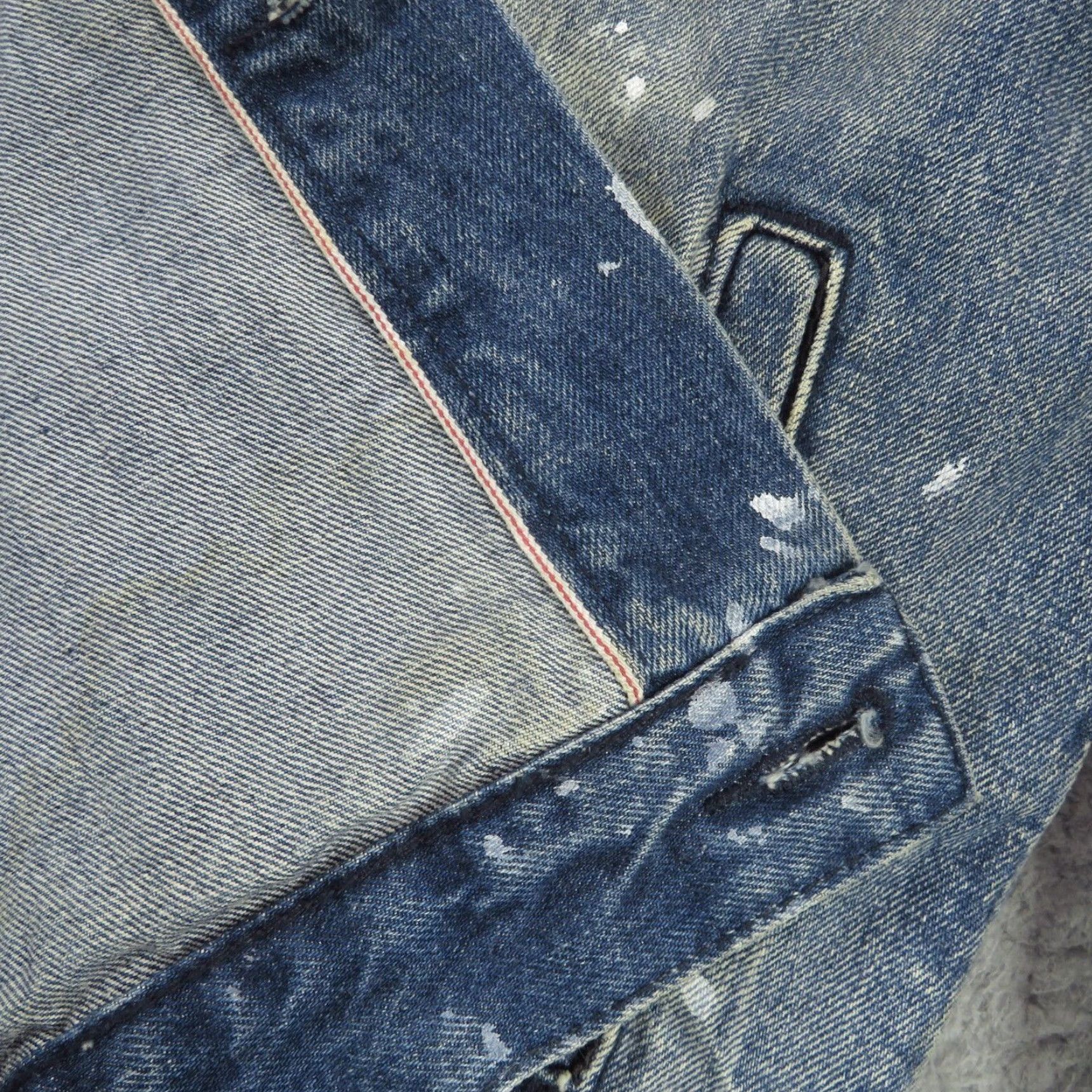 Cult Of Individuality Cult of Individuality Mens XXL Jeans Jacket Selvedge Denim Biker Distressed Punk Vintage USA Size US 39 - 3 Thumbnail