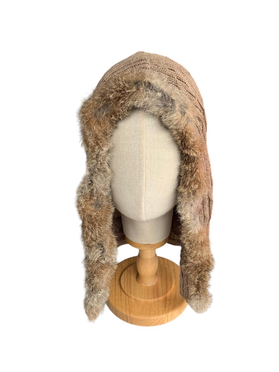 Japanese Brand × Kapital × Vintage Punk Bondage Style Fur Hoodie Hat Size ONE SIZE - 2 Thumbnail