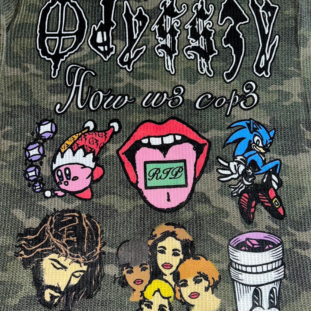 Other Odyss3y 1 of 1 “HOW W3 COP3” vintage thermal tee Size US L / EU 52-54 / 3 - 3 Thumbnail