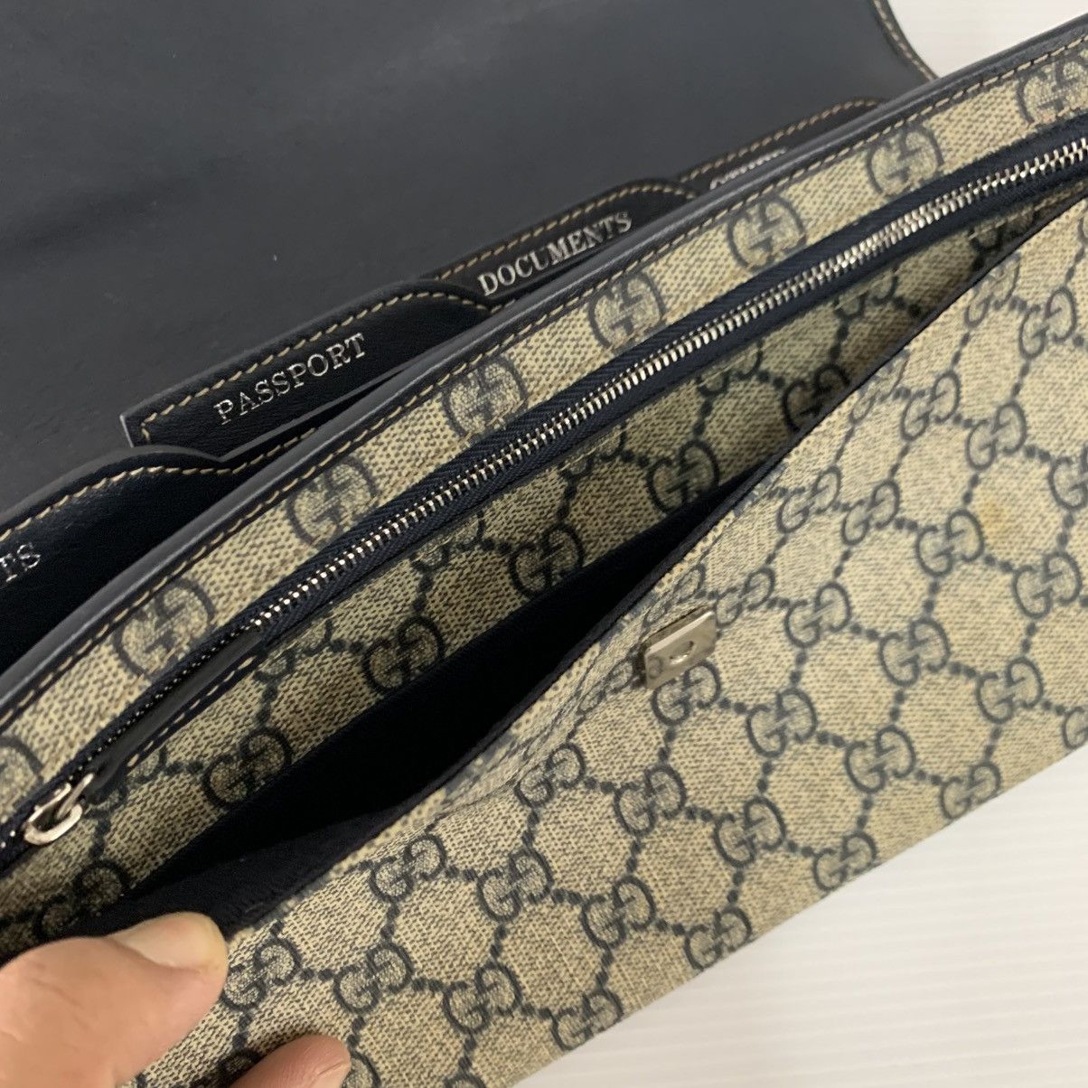 Gucci Gucci GG Monogram Clutch Bag Pre Owned Size ONE SIZE - 8 Thumbnail