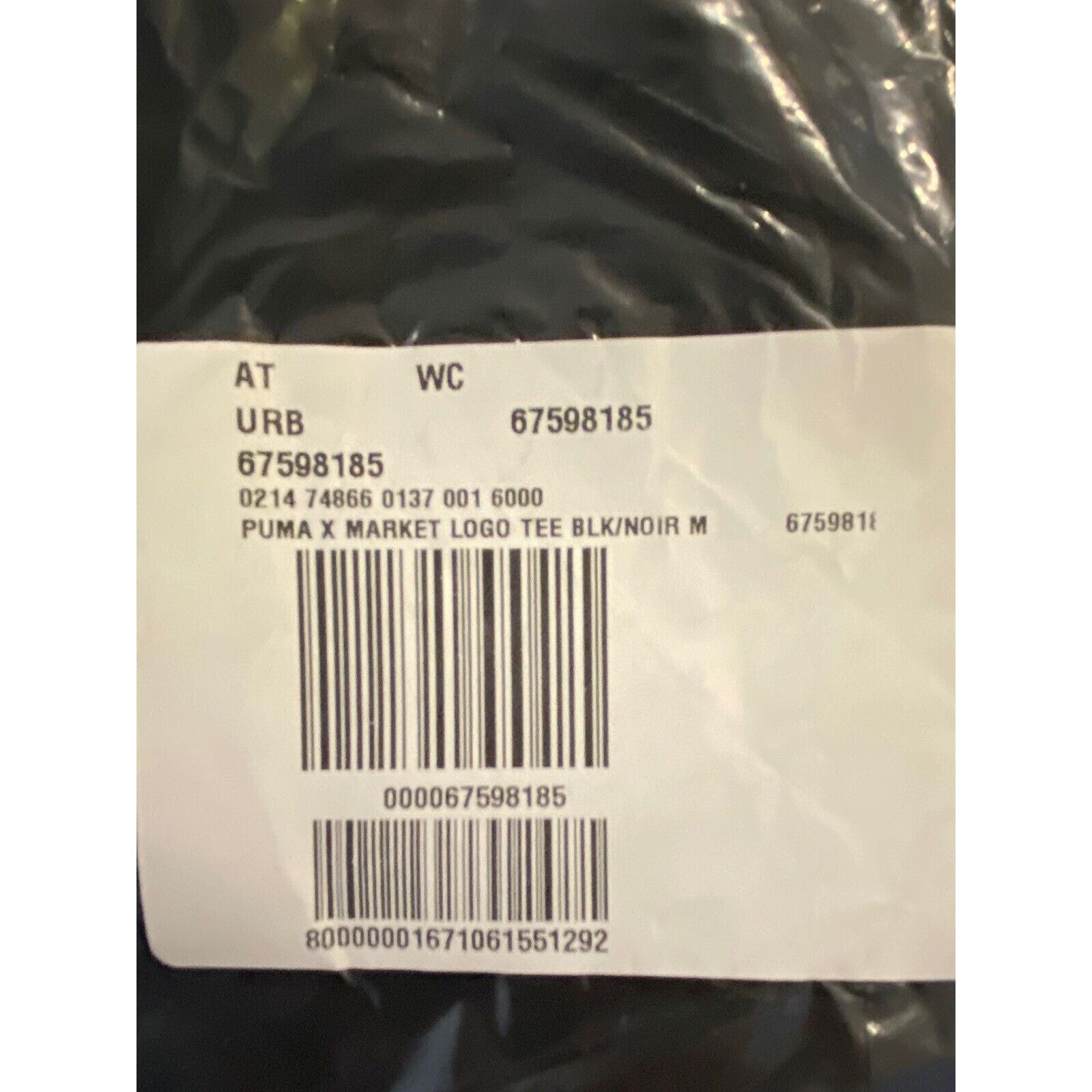 Market × Puma Puma x Market Logo Crew Tee T-Shirt Rare NWT Black $70 M LE Size US M / EU 48-50 / 2 - 11 Thumbnail