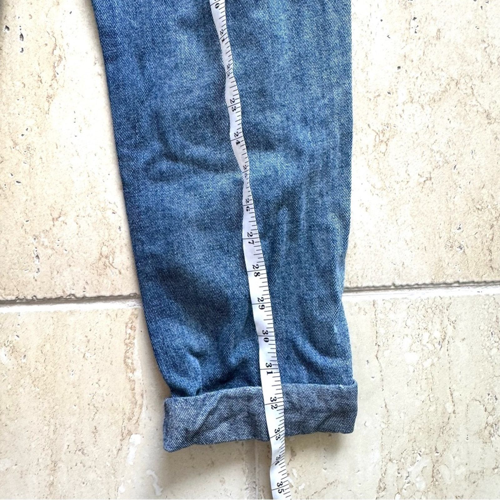 Calzedonia CALZEDONIA Blue Cropped Jeans with Crystals, Size S Size 33" - 6 Thumbnail