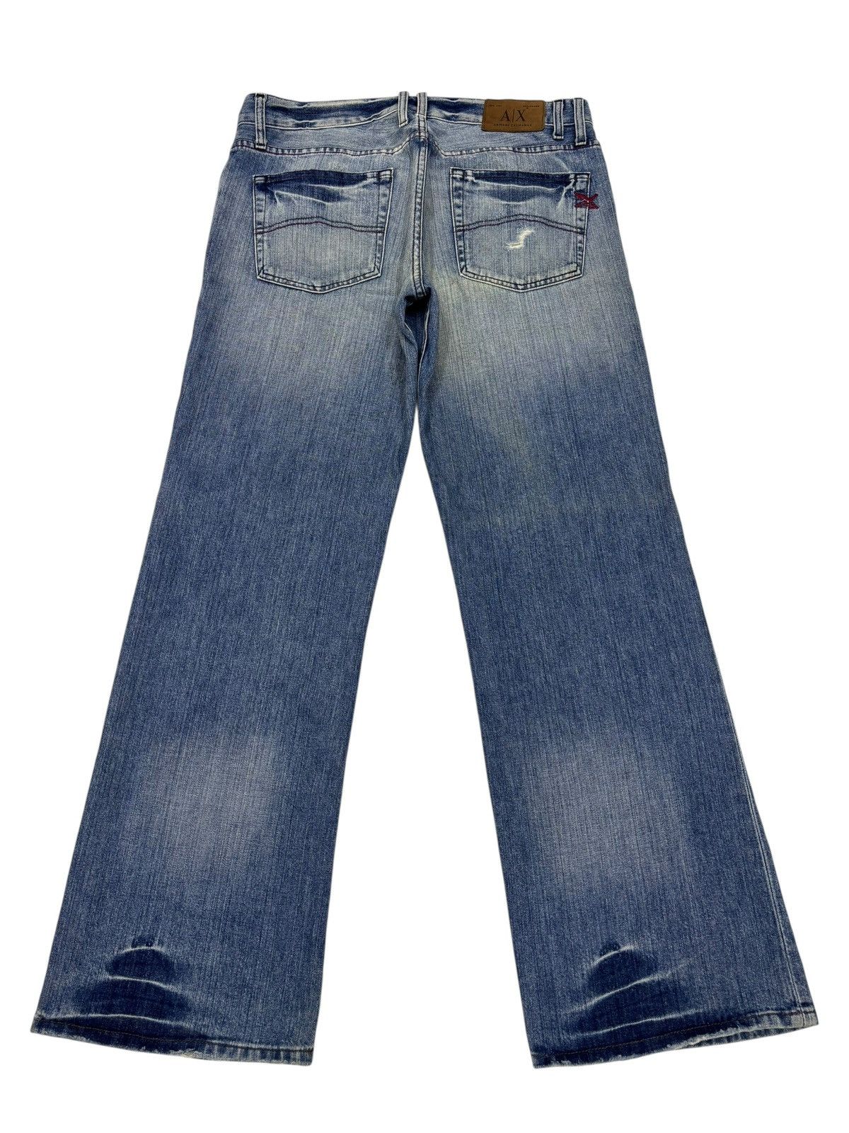 Kapital Baggy Flare Armani Exchange Distressed Denim Flare Jeans Size US 36 / EU 52 - 2 Thumbnail