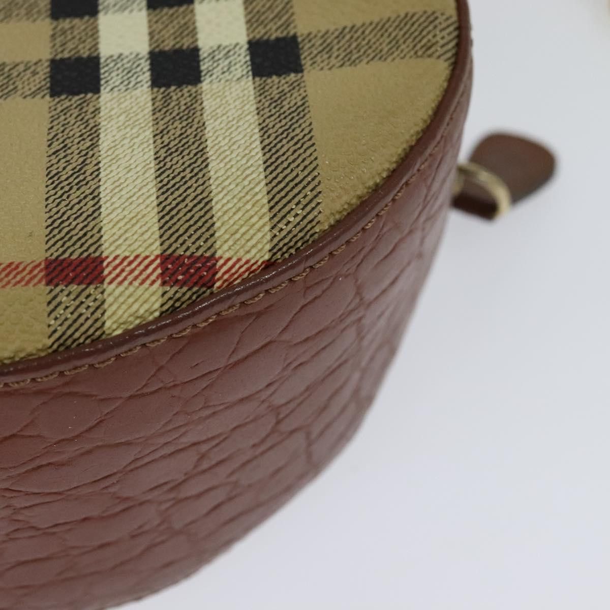 Burberry Burberry Nova Check Chain Shoulder Bag Pvc Leather Brown Size ONE SIZE - 16 Thumbnail
