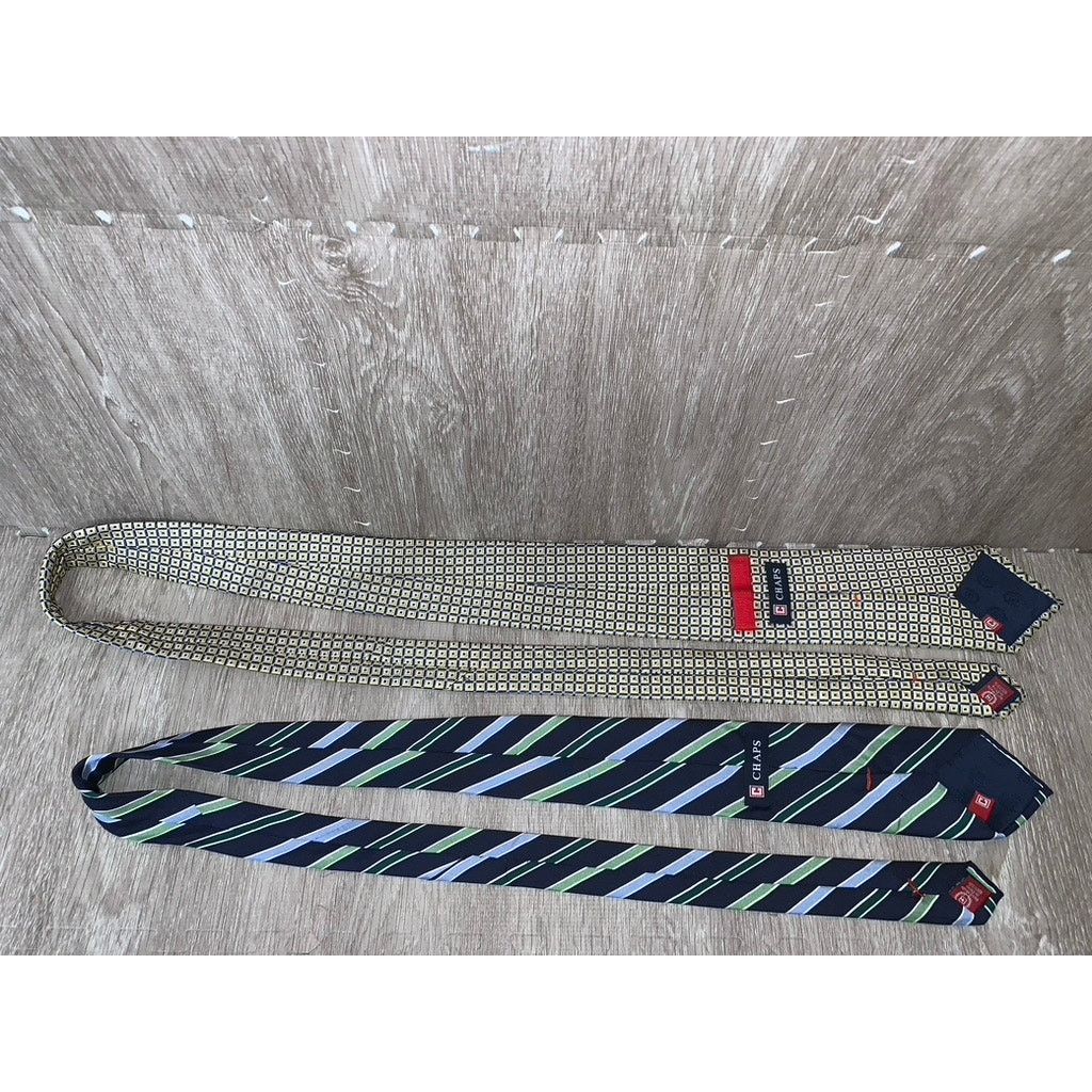 Chaps Chaps Men's Multicolor Striped Silk Necktie Set 2 Piece Size ONE SIZE - 6 Thumbnail