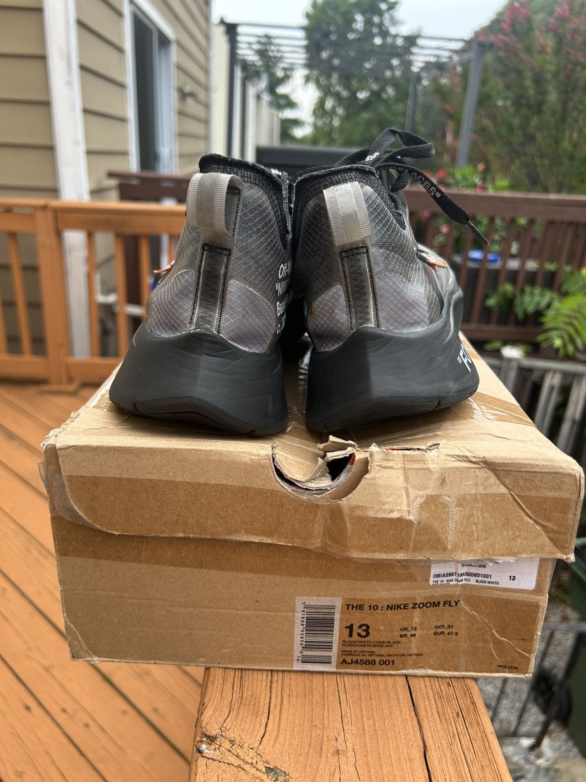 Nike × Off-White Nike Off White Zoom Fly Size US 13 / EU 46 - 5 Thumbnail