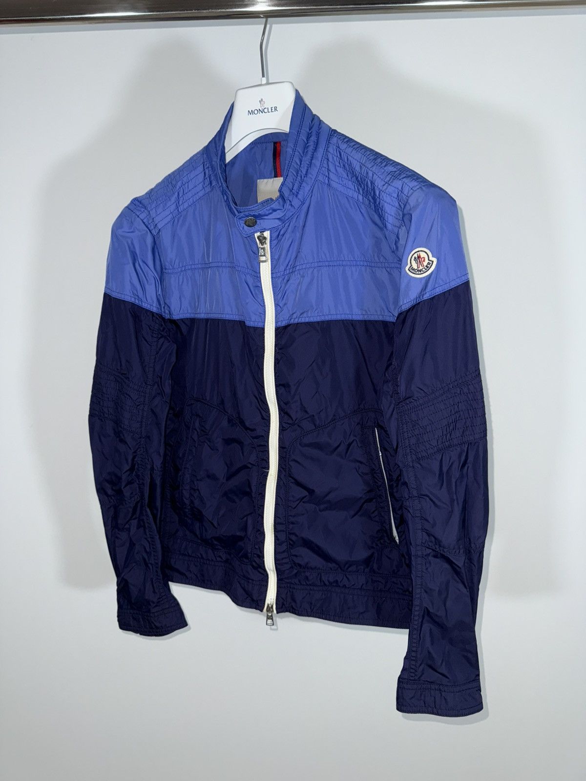 Moncler Moncler Jacket Gaubert Size 3 (M) Blue Size US M / EU 48-50 / 2 - 2 Thumbnail