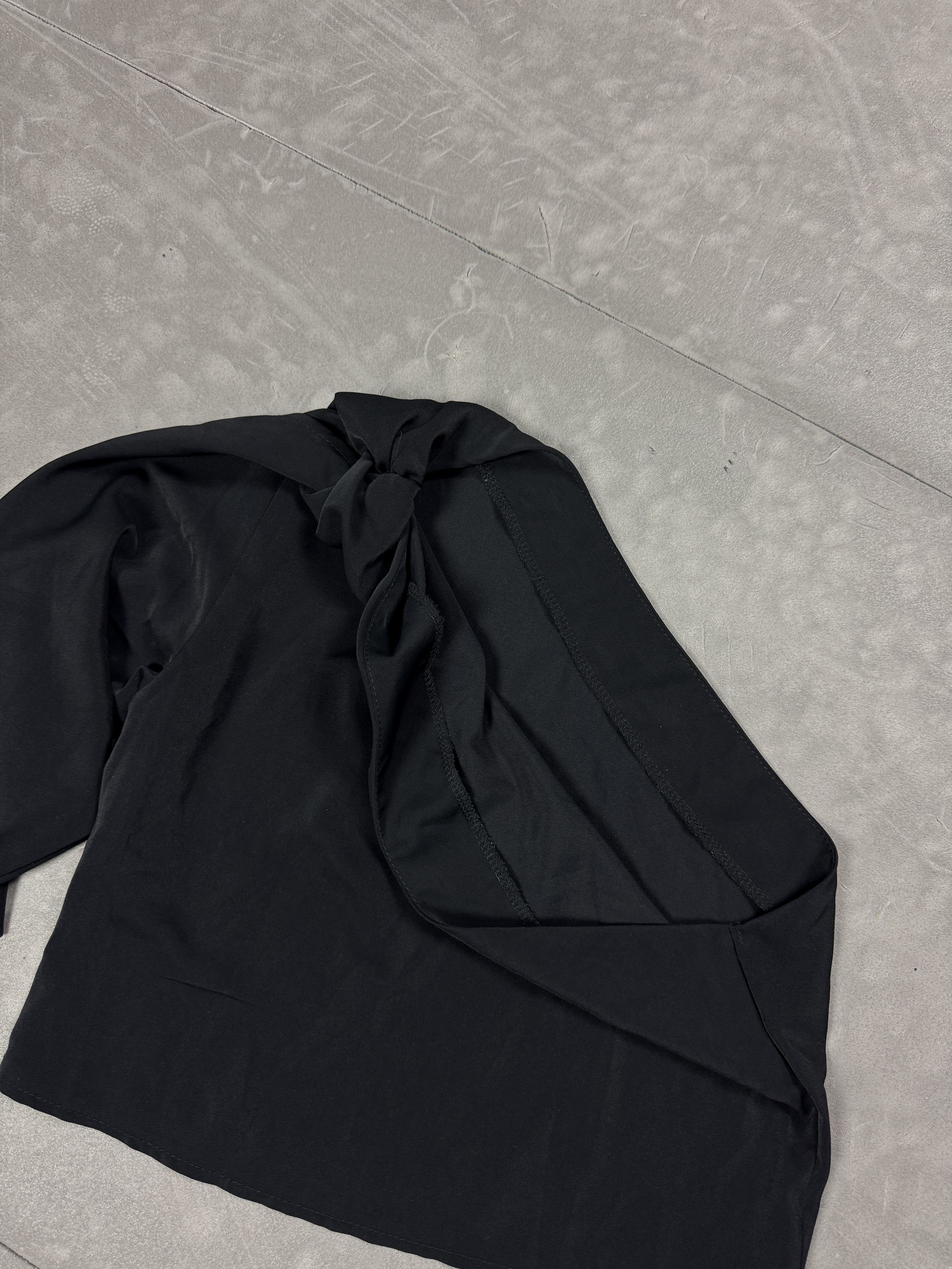 Vintage Womens black coquette top y2k avant garde vitnage Size S / US 4 / IT 40 - 7 Thumbnail