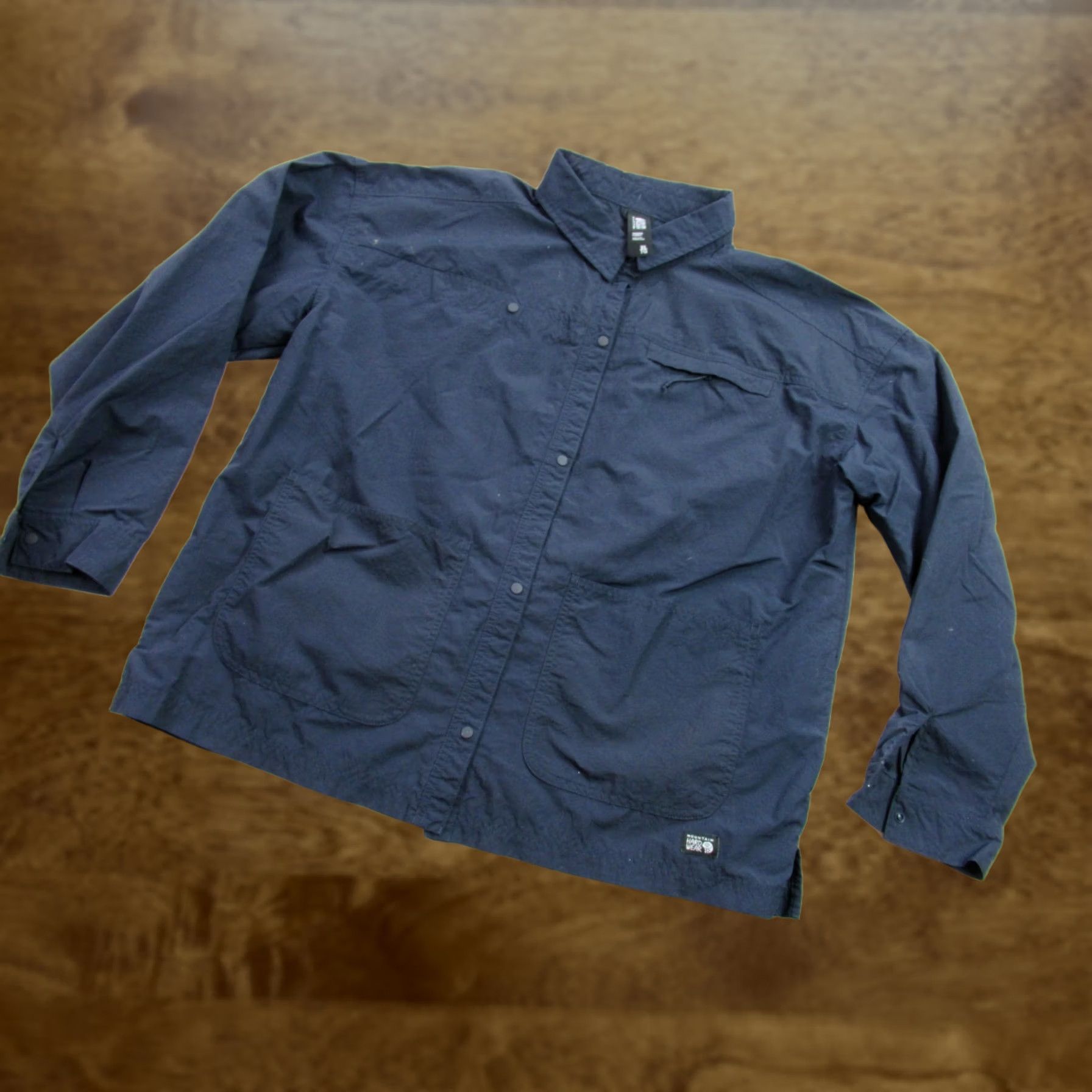 Mountain Hardwear Mountain Hardwear Shirt Womens XL Long Sleeve Snap Front Casual Blue Size XL / US 12-14 / IT 48-50 - 1 Thumbnail