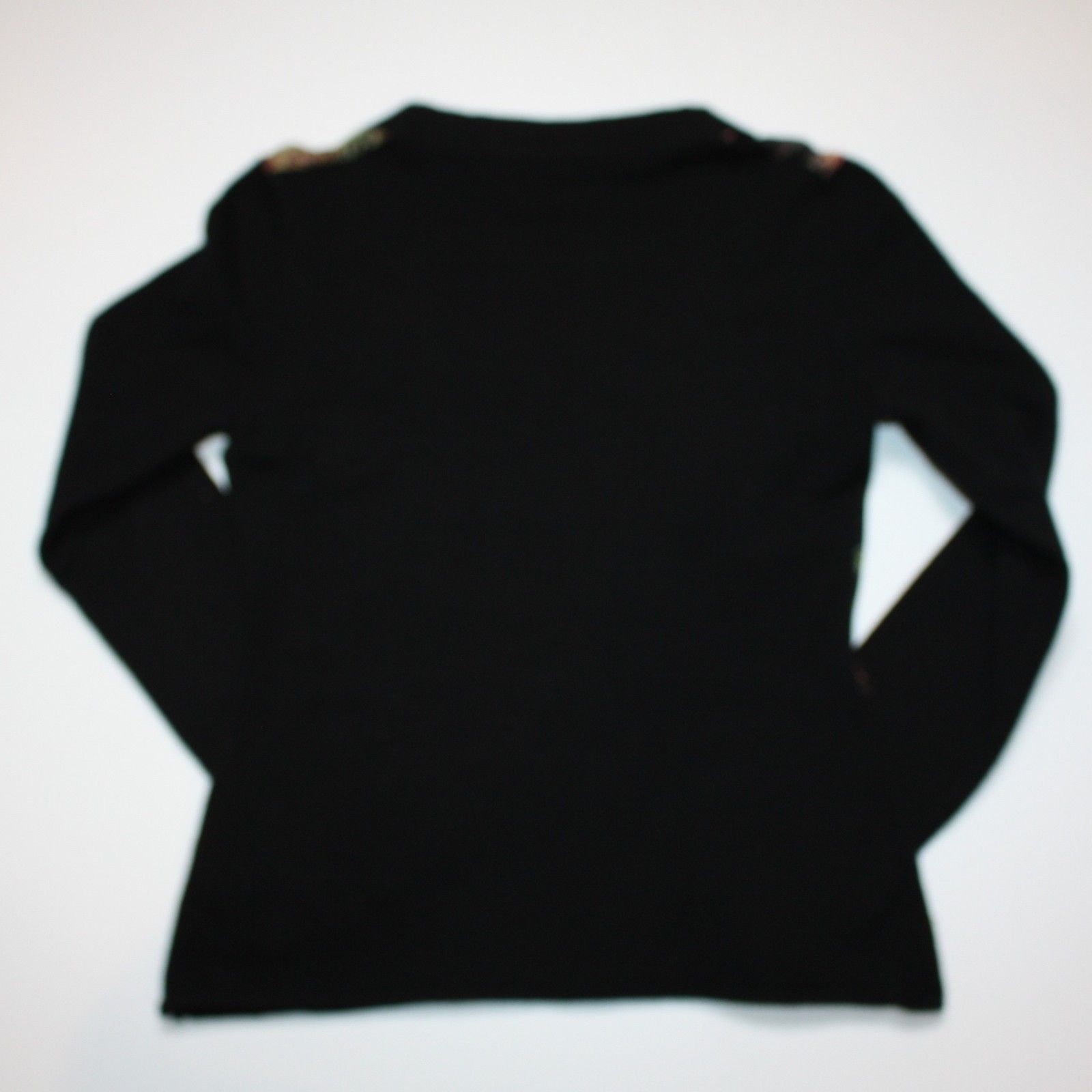Roberto Cavalli Black Knit Sweater with Crystal Beaded Mesh Front size M Size M / US 6-8 / IT 42-44 - 16 Thumbnail