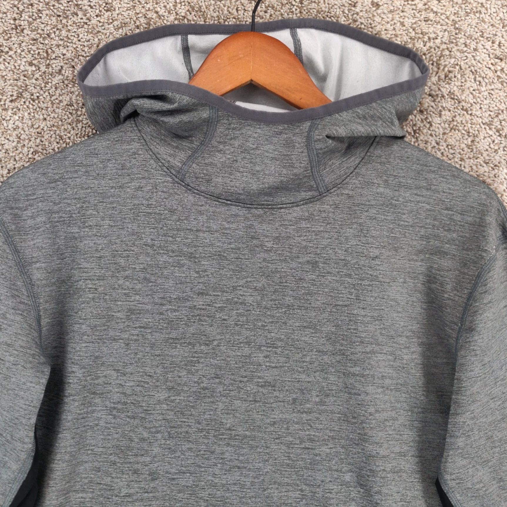 Nike Nike Pro Hoodie Womens XL Gray Hyper Warm Training Running Trail Outdoor Size XL / US 12-14 / IT 48-50 - 2 Thumbnail