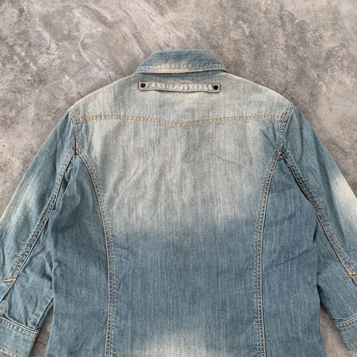 Tornado Mart Tornado Mart Mud Wash Roll Up Chambray Shirt Size US L / EU 52-54 / 3 - 10 Thumbnail
